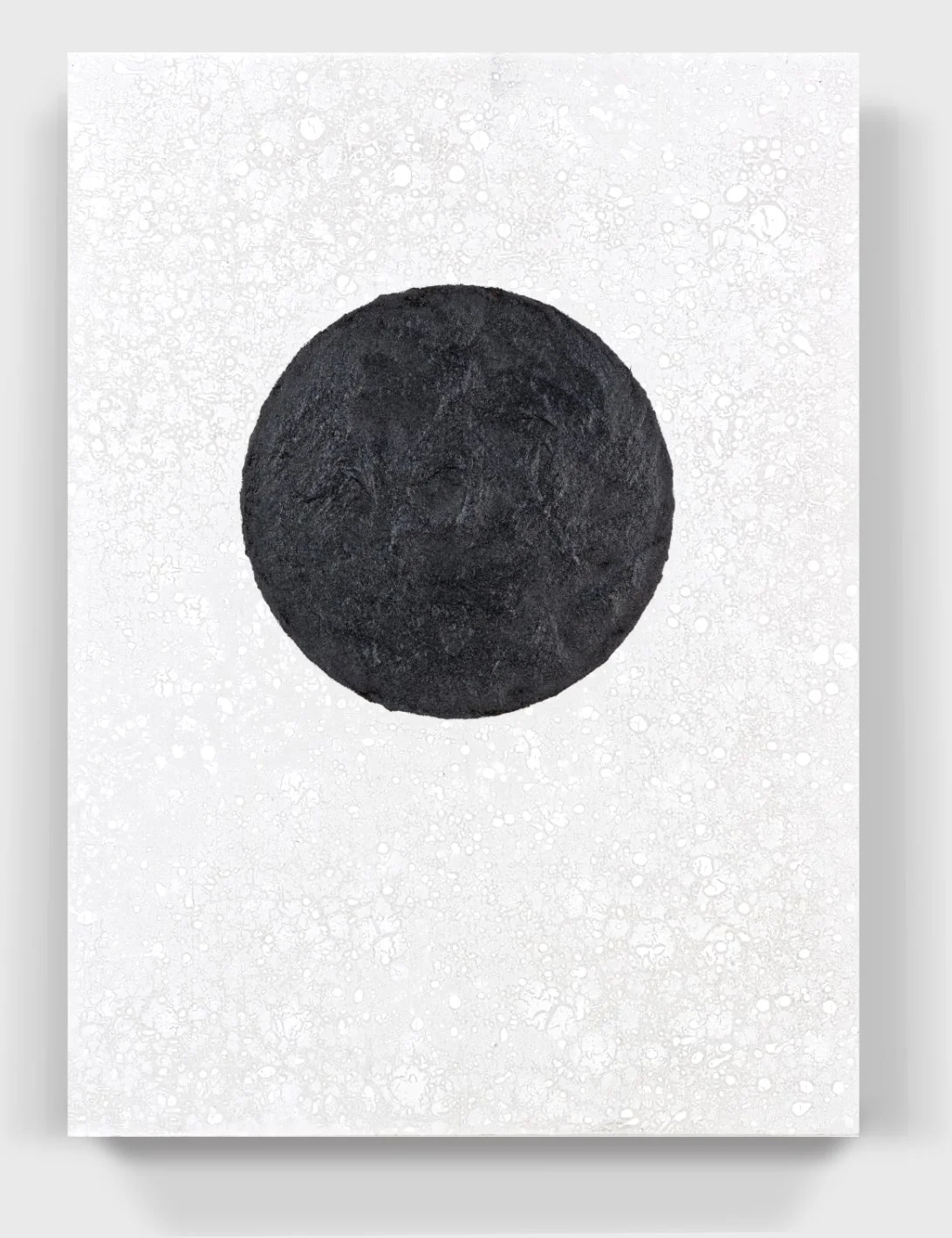  Painting#19,  2021   
Acrylic enamel, asphaltum & (PVA) resin on a wooden panel.  (18 x 24 x  1.75 in.) 