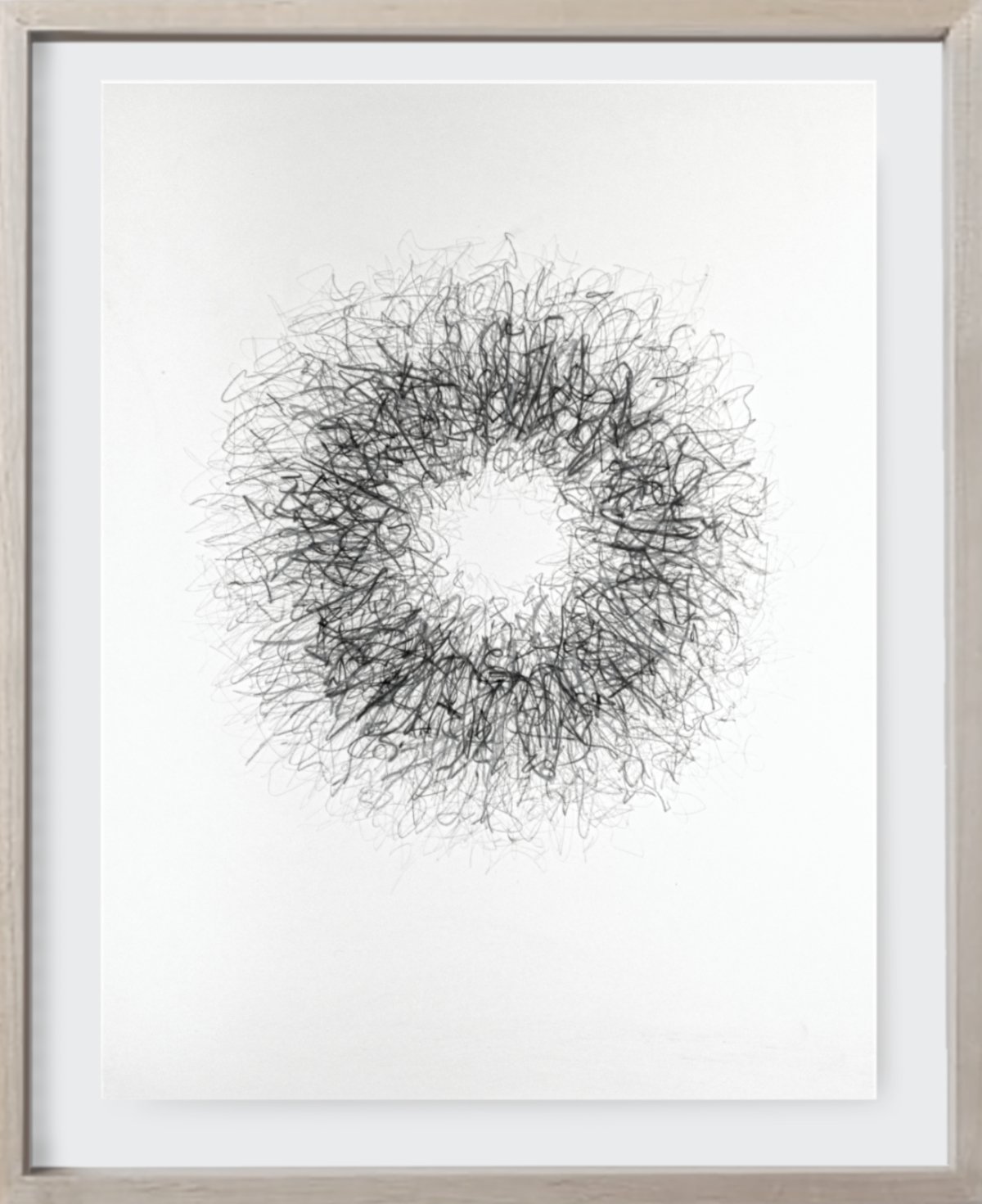   On Paper#9, 2019  
Graphite on archival paper.  (19 x 24 )    Unframed 