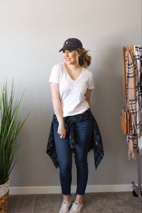 3 Ways to Style a White Tee + Jeans Outfit — Adrianna Bohrer