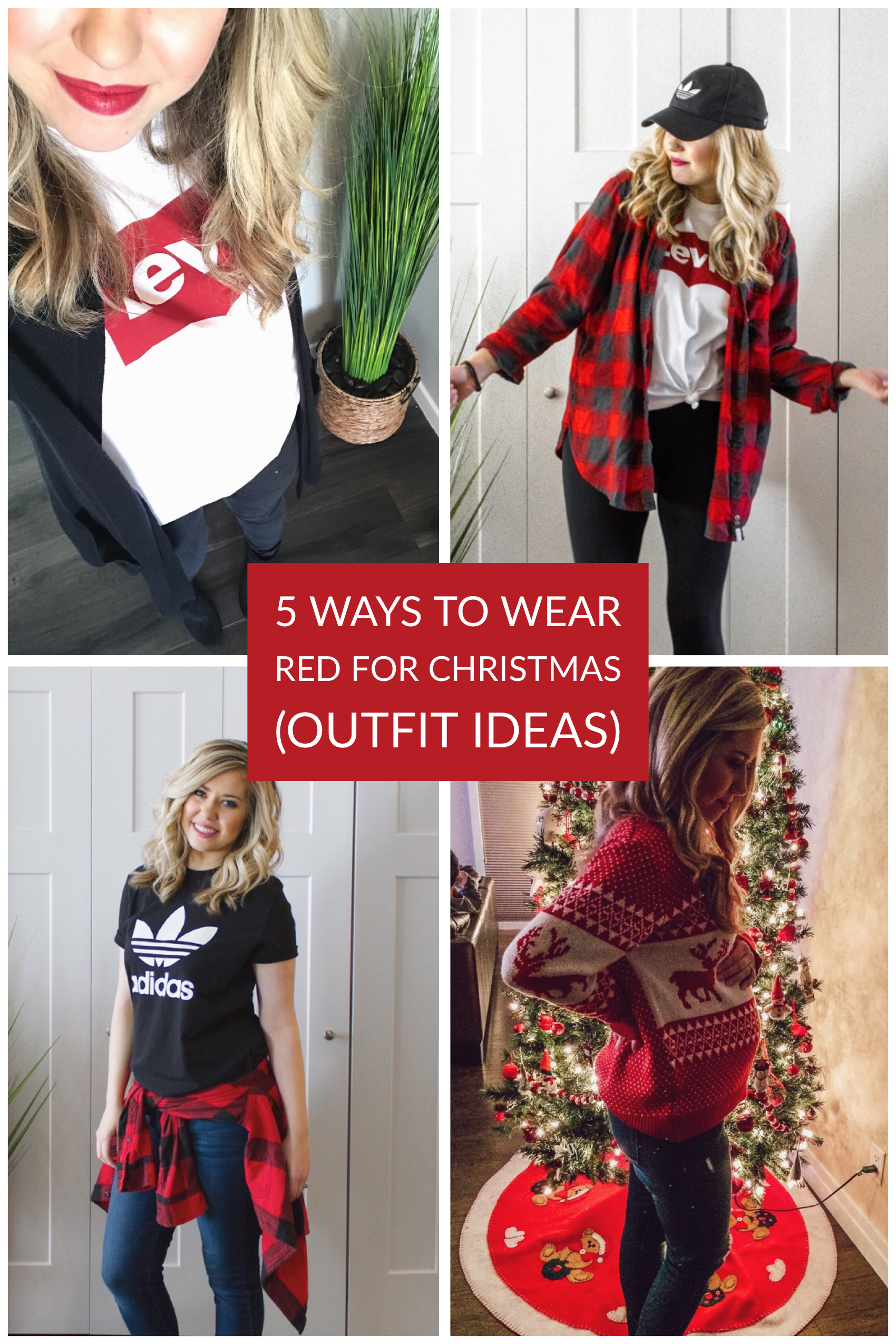 outfits with red flannel