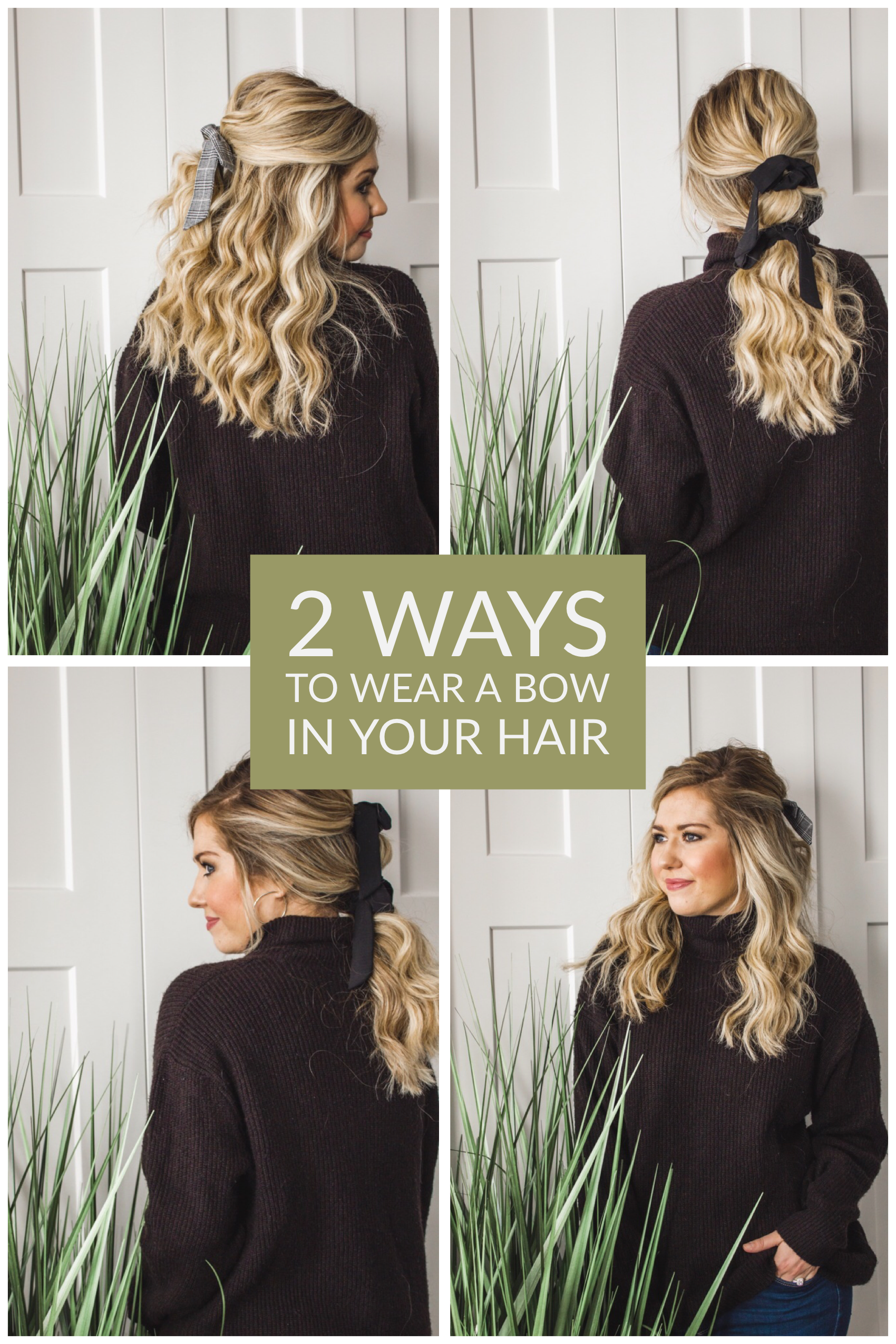 2 Ways to Wear a Bow In Your Hair (for a Sophisticated, Grown Up Look)