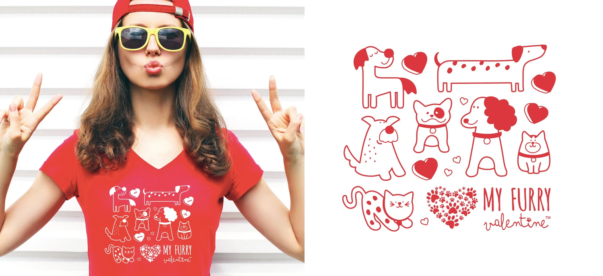 My Furry Valentine  |  Illustration