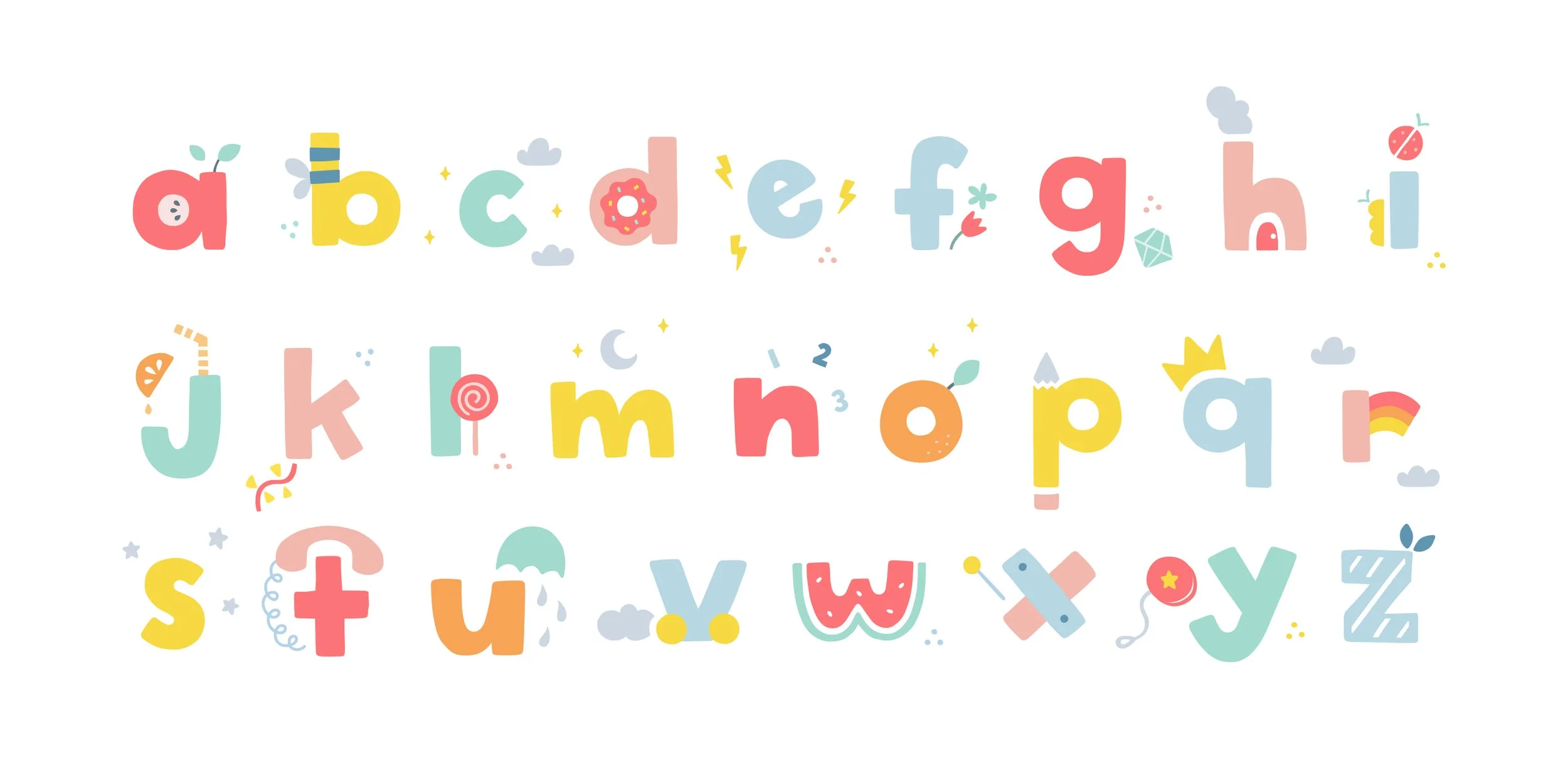 Pinwheel Petites  |  Lettering