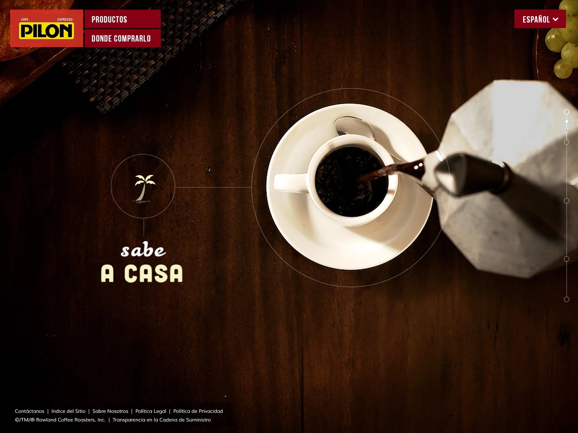 Cafe Pilon  |  Website Design