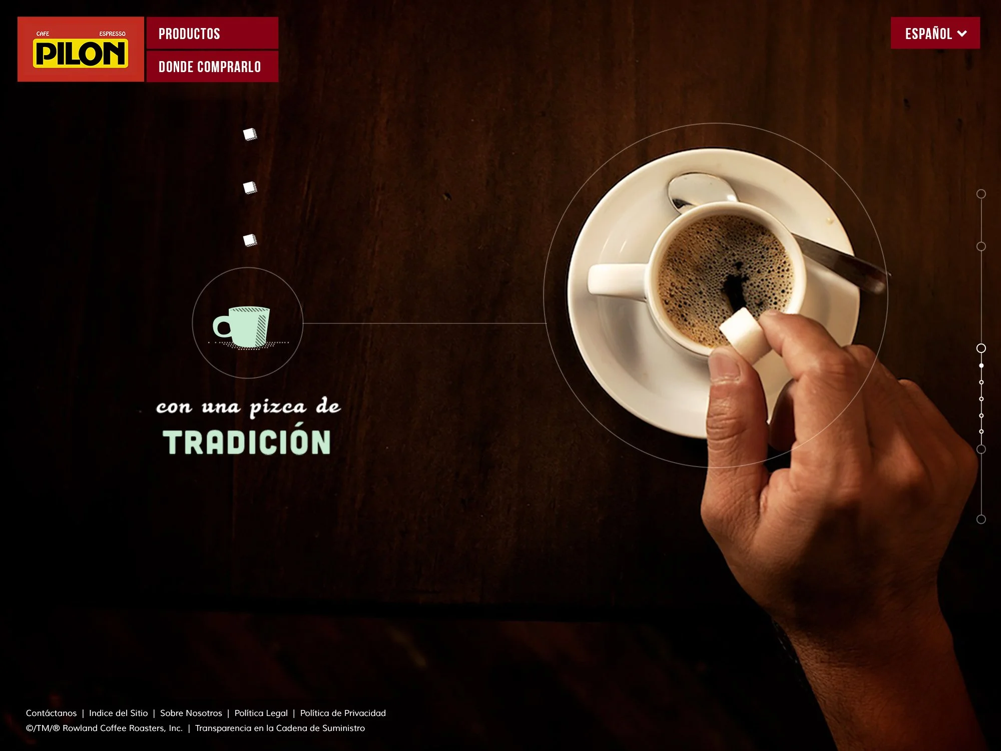 Cafe Pilon  |  Website Design