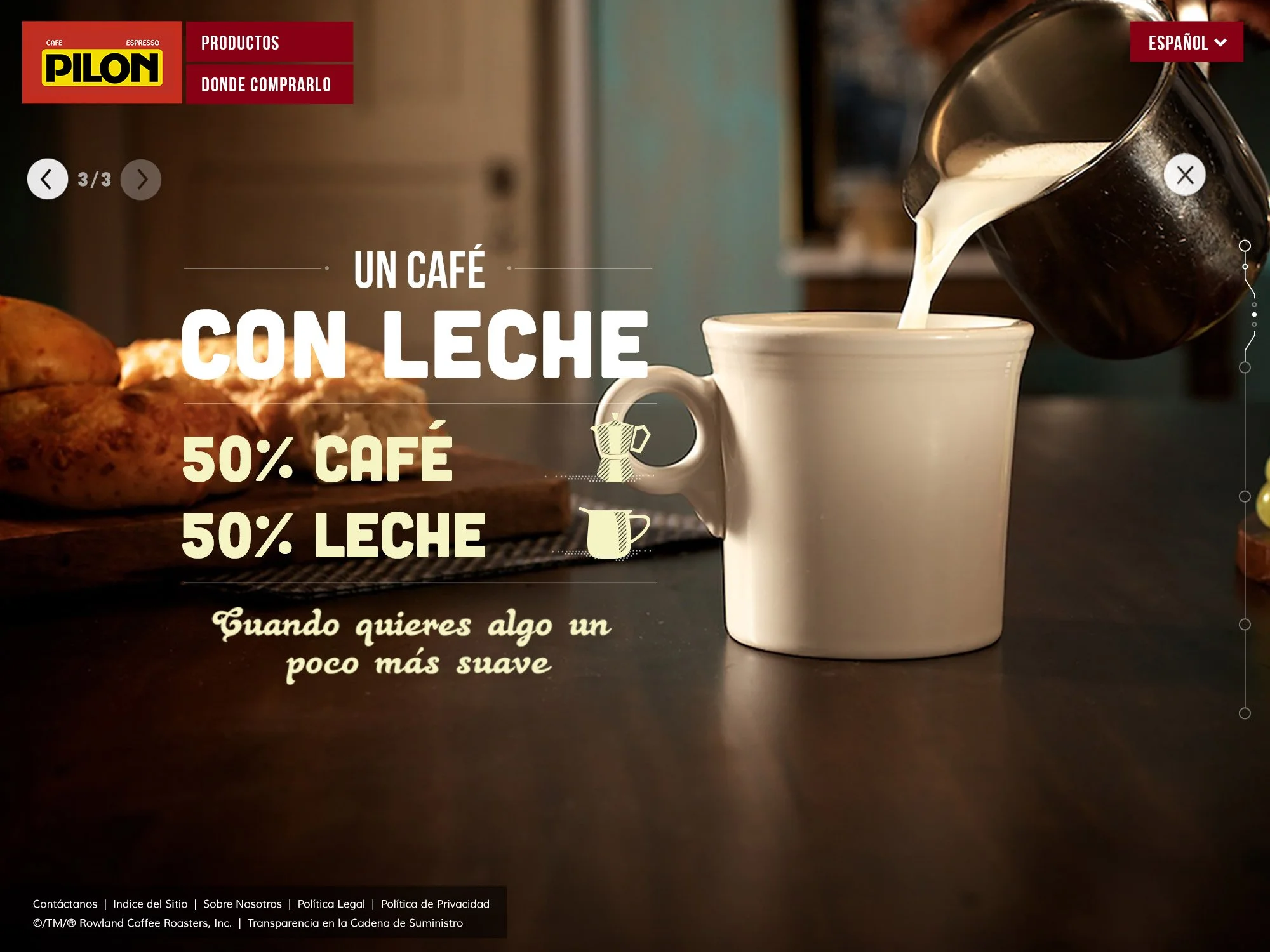 Cafe Pilon  |  Website Design