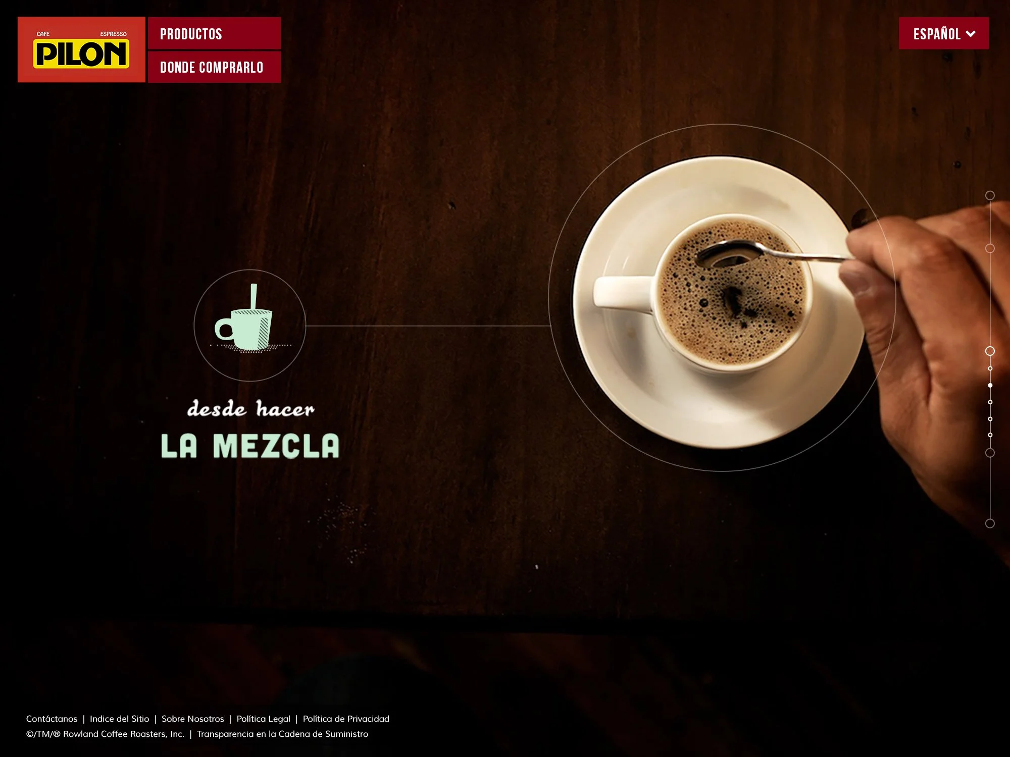 Cafe Pilon  |  Website Design