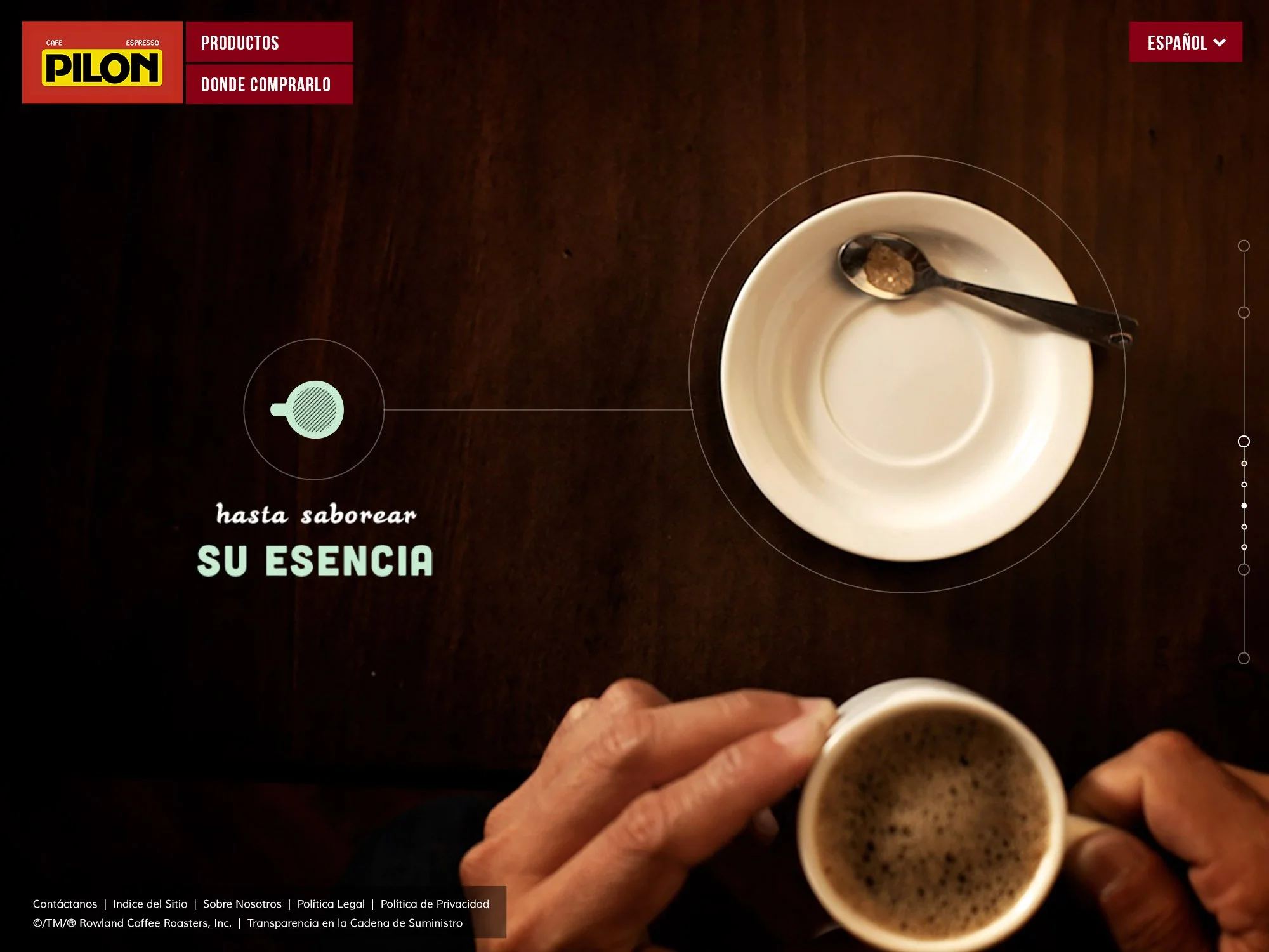 Cafe Pilon  |  Website Design