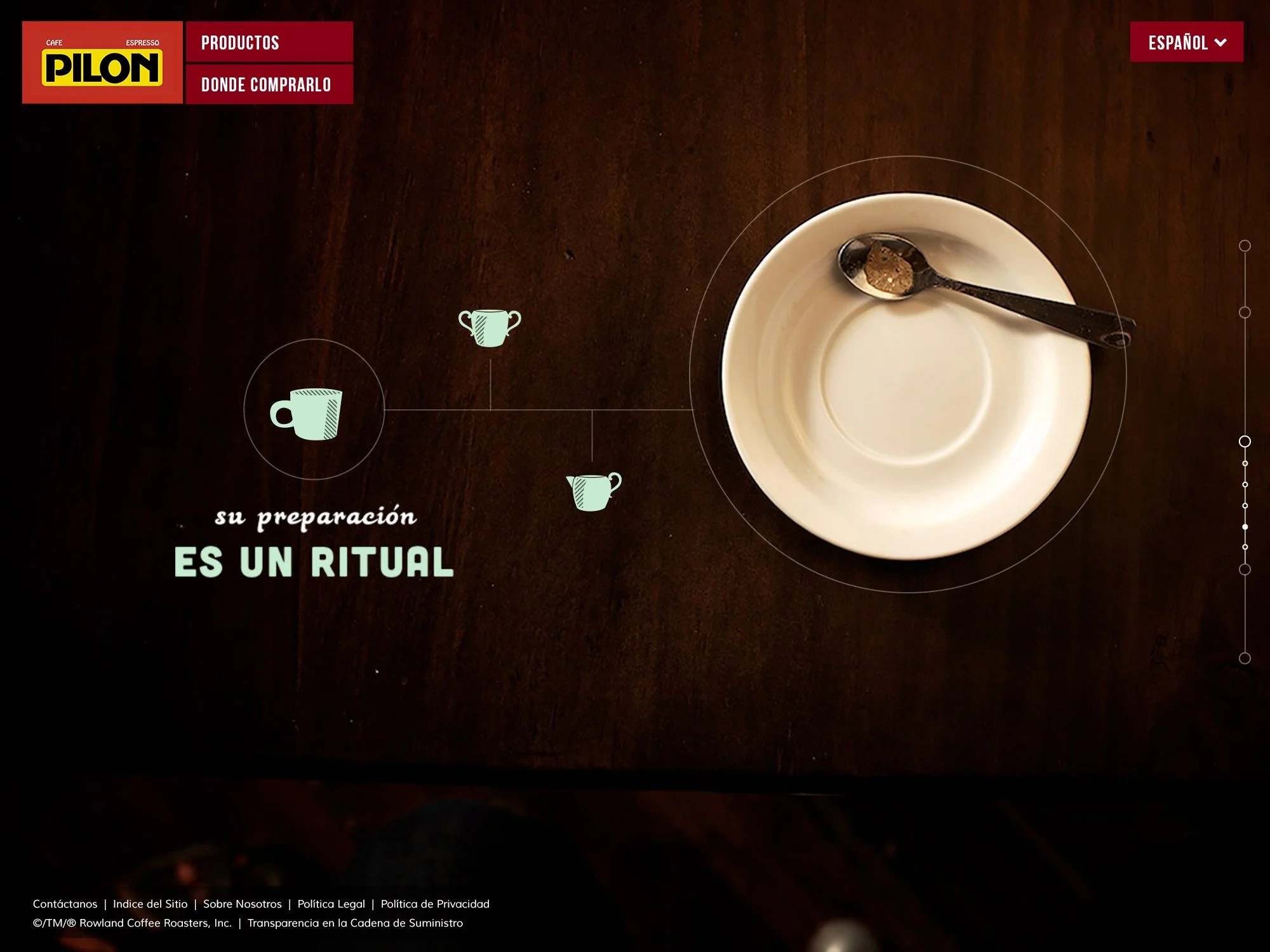 Cafe Pilon  |  Website Design