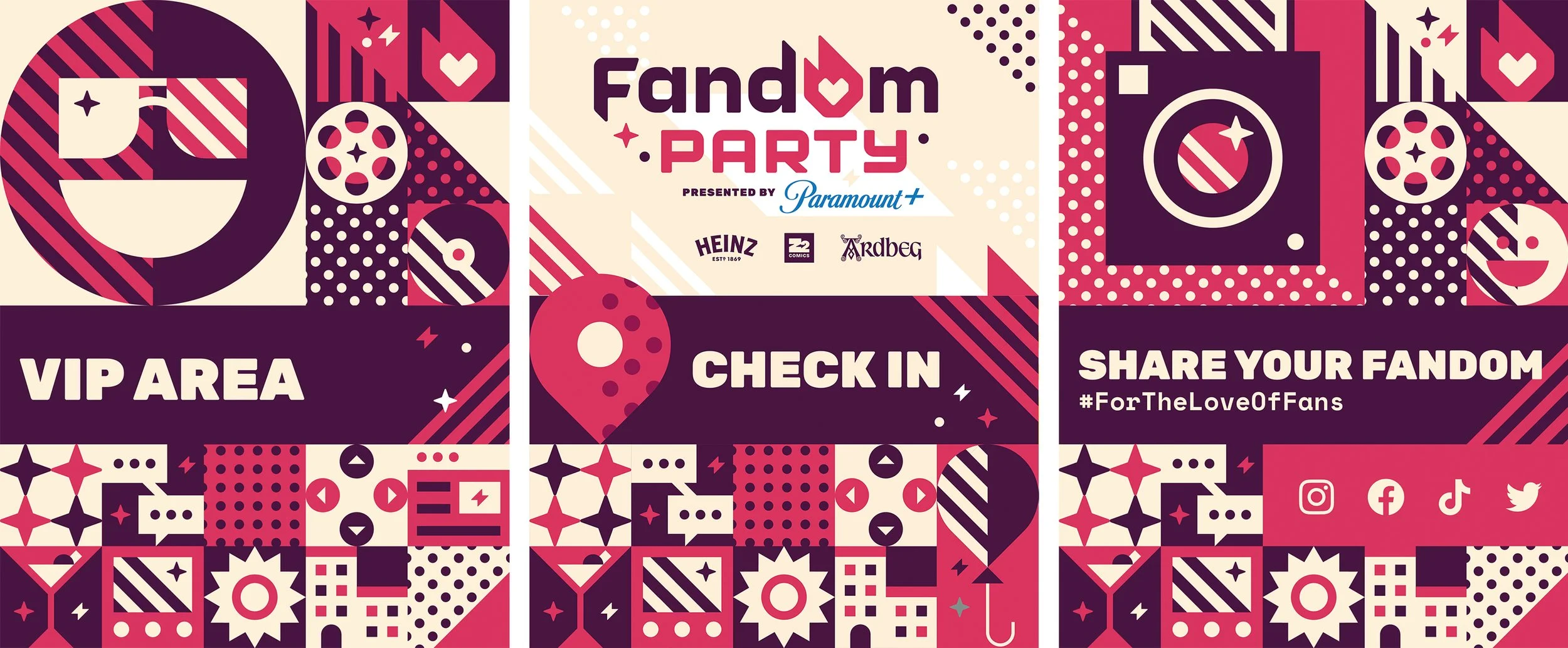 Fandom Party  |  Environmental Graphics