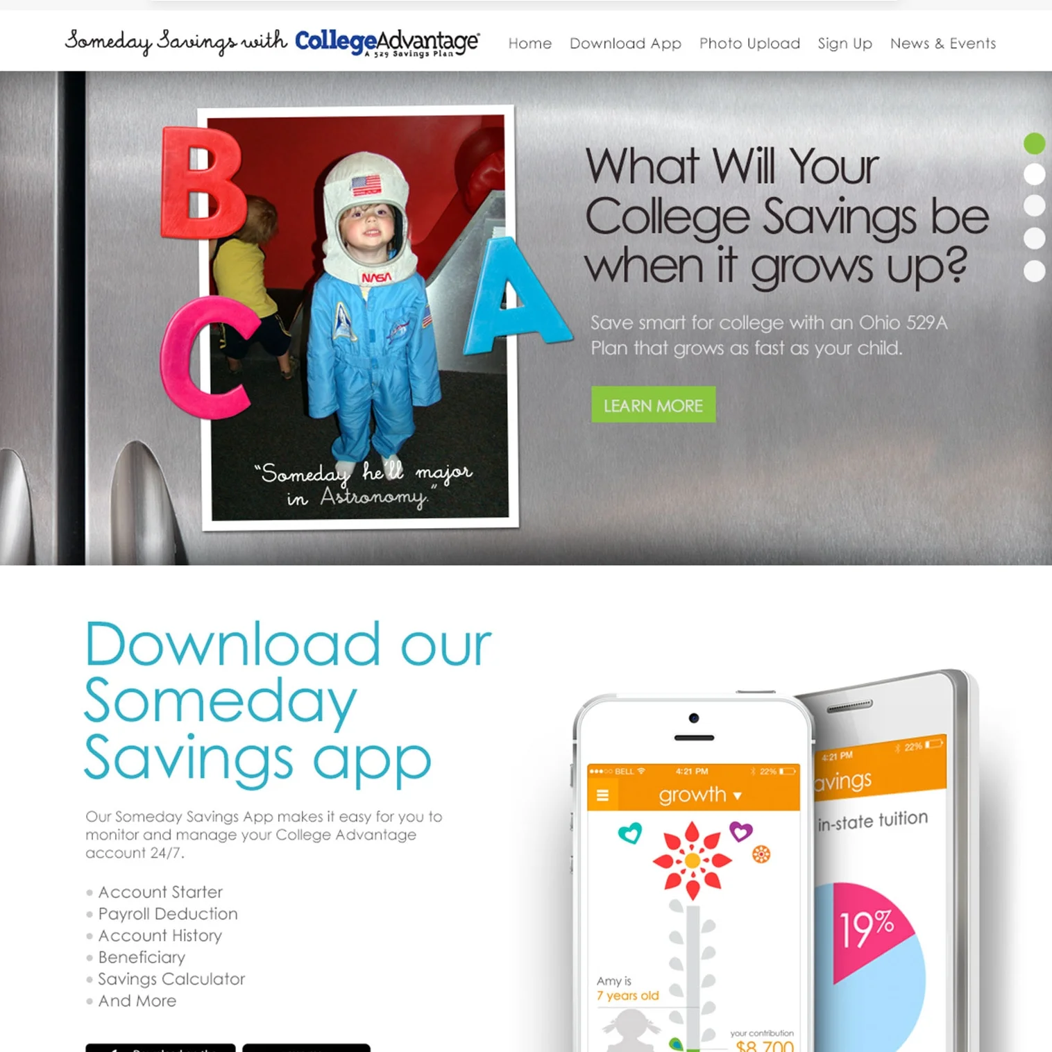 Someday Savings - Main Page