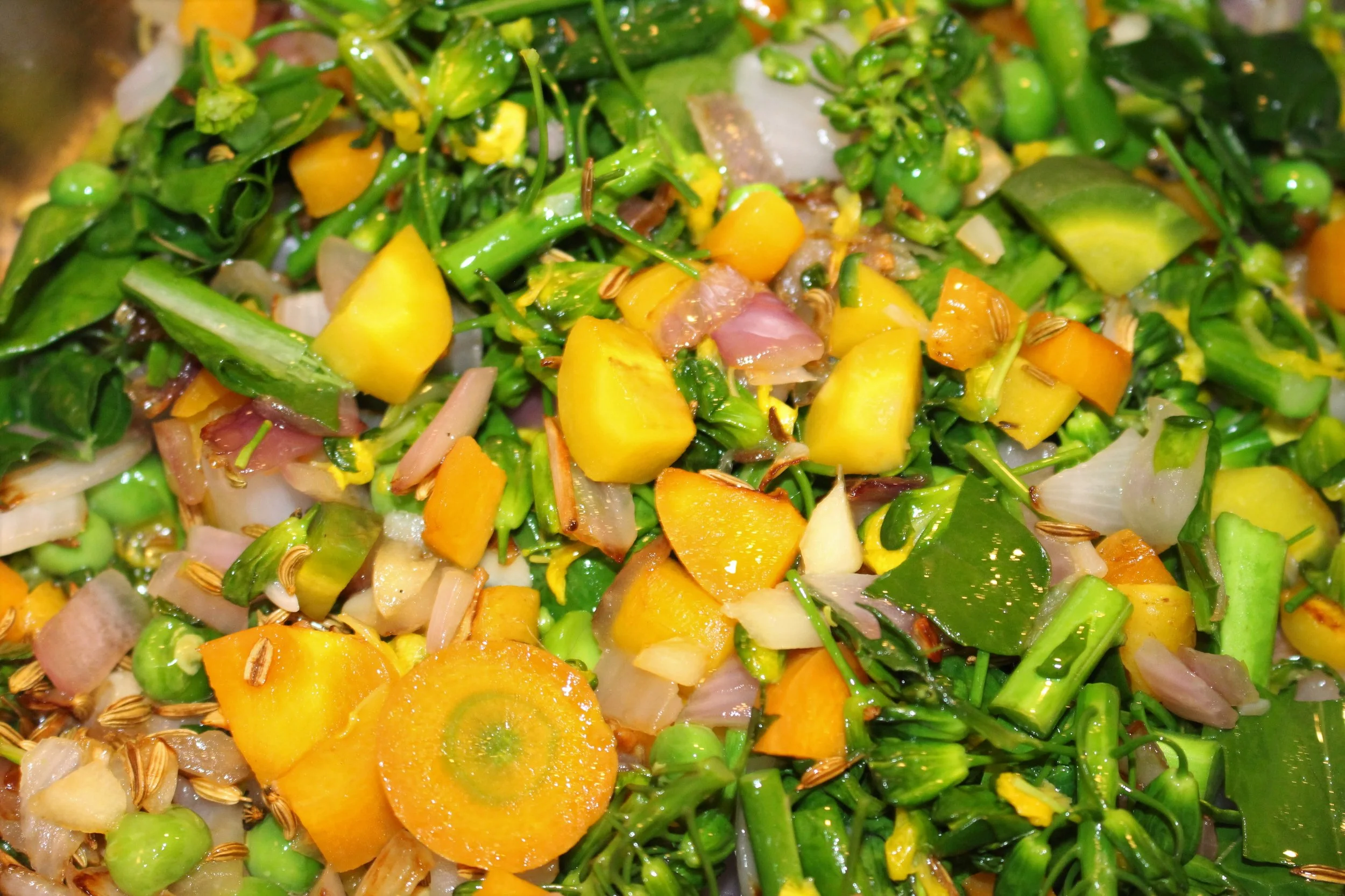 Vibrant WOW Veggies Sauteed in Ghee with Fennel
