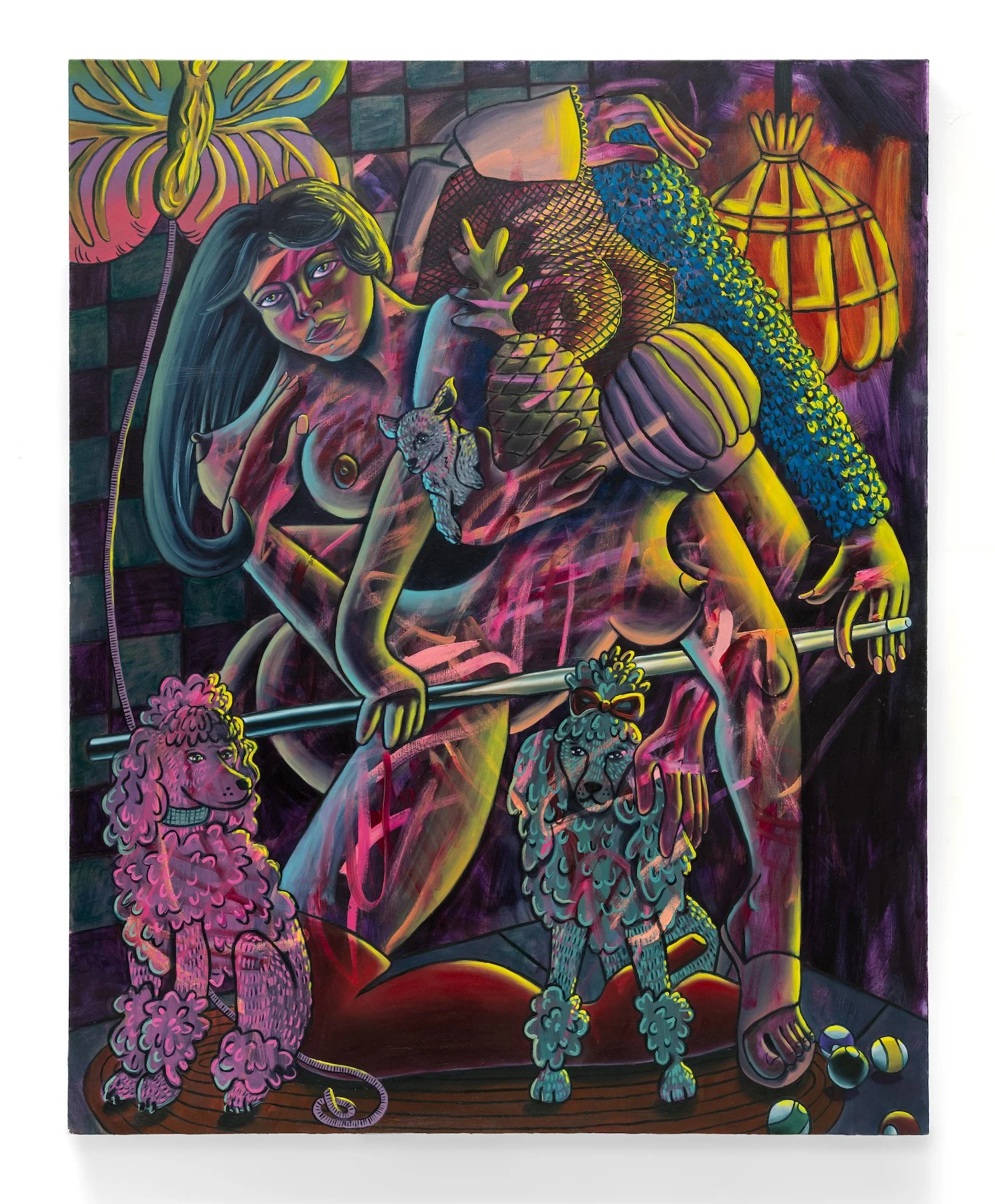  Be careful what you wish for, you just might get it. Oil on canvas, 60×48 inches, 2026. 