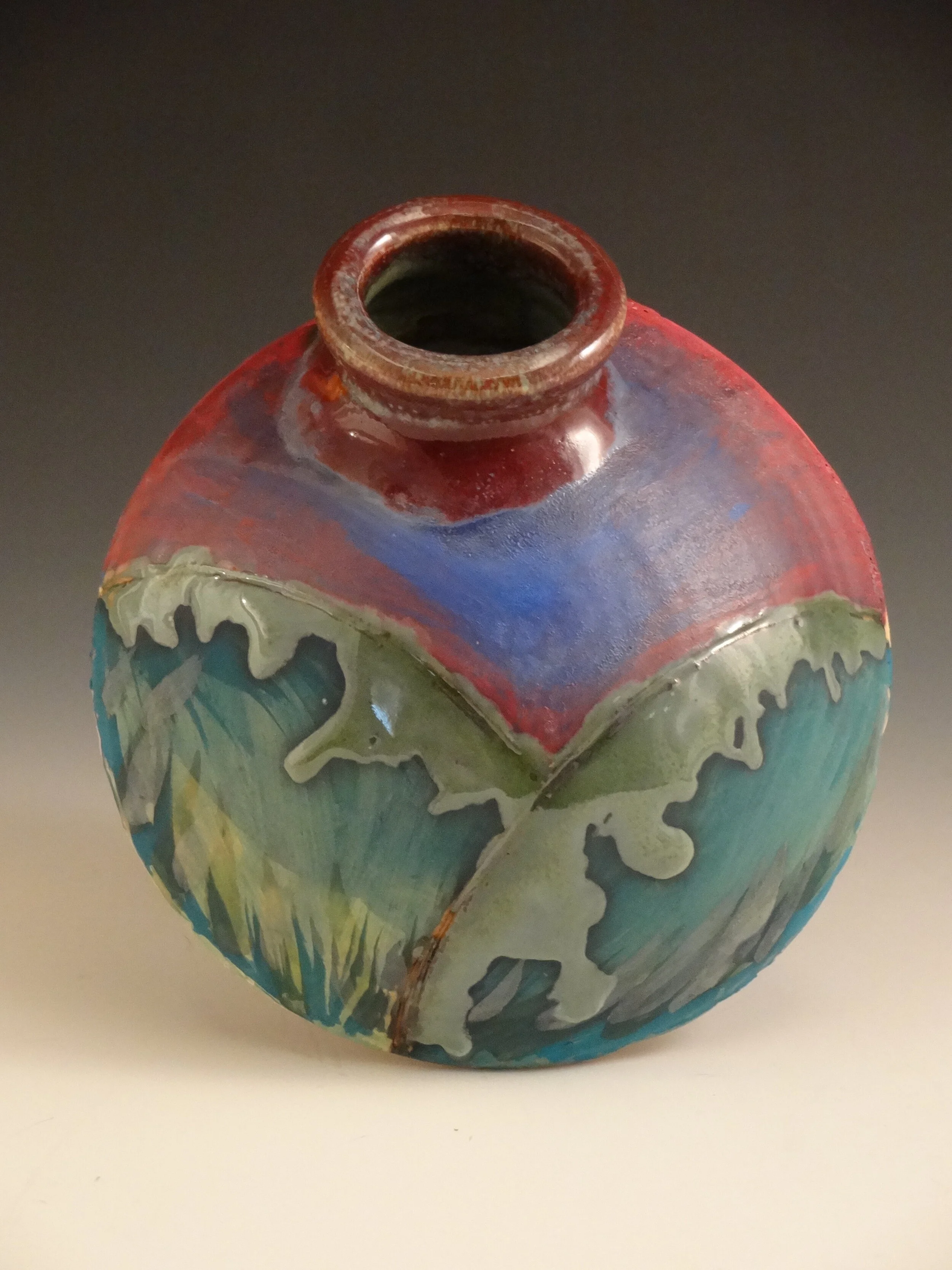 landscape with drip wall vase.JPG