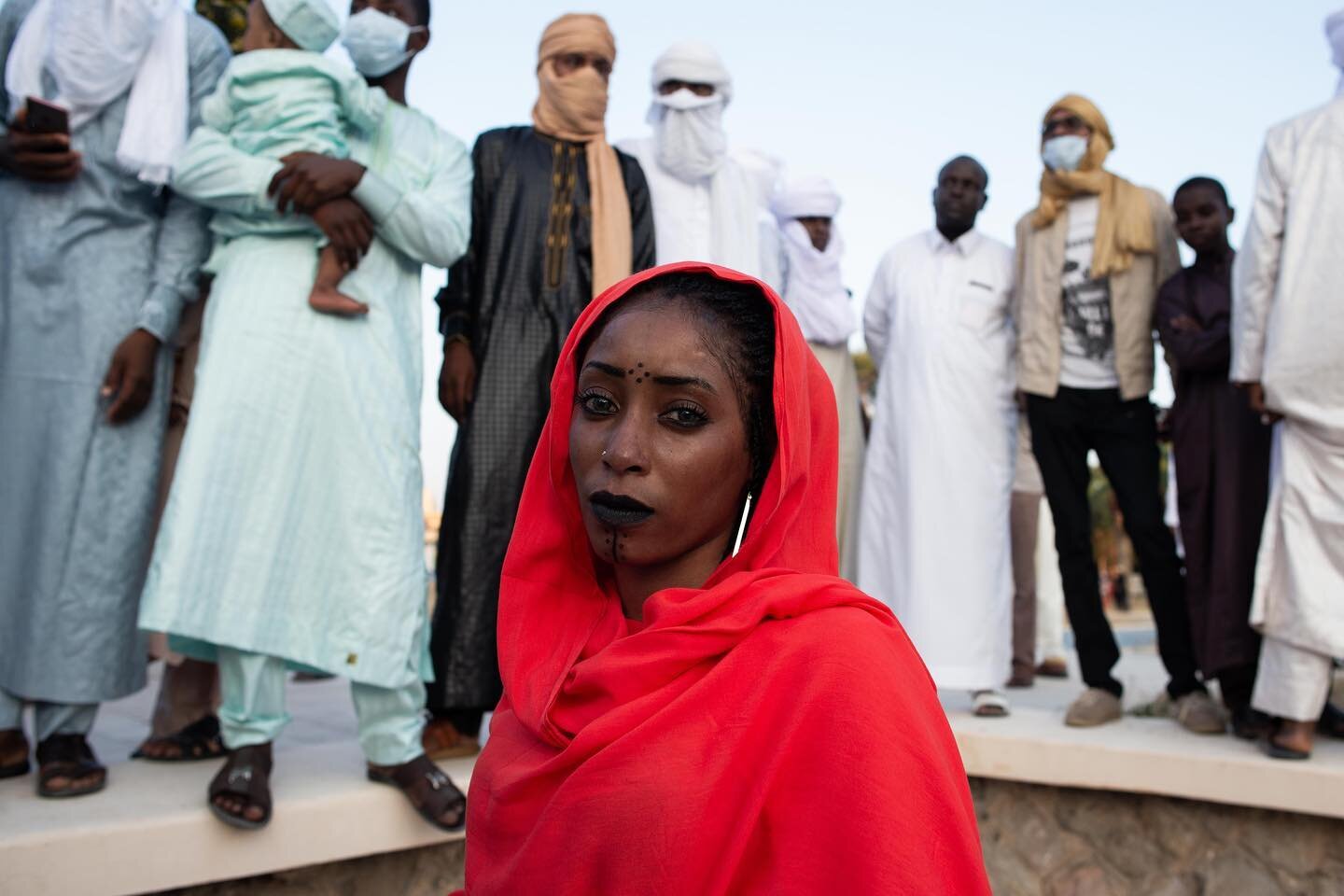 A Libyan Tebu woman at the Libyan Tebu Cultural Festival in Tripoli, Libya, on Sept. 17, 2020 
Photo by @nada_harib 

The sub-Saharan African Tebu tribe is part of the Libyan social fabric, along with Arabs, Amazigh and Tuareg. They inhabit a wide ar