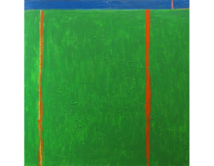  Gerald Jackson Blue Green INH-56, 2018 Acrylic on canvas. 35 x 35 in 