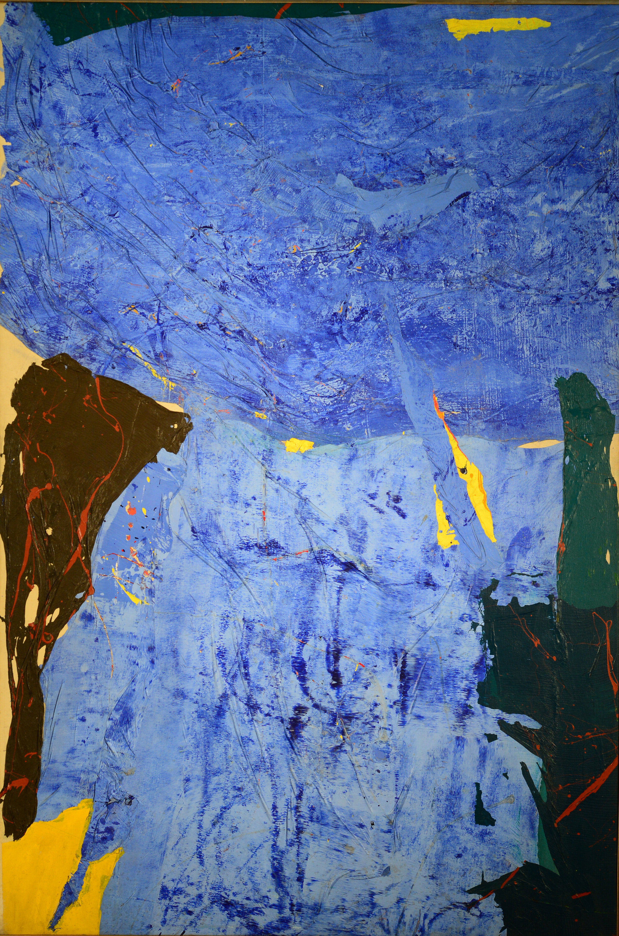   Joe Overstreet  Blue Voyager II, 1984 Acrylic on canvas. 75 1/4 x 52 1/4 in 