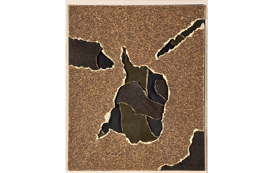  Tom Kendall Sandpaper Moonlight # 20, 1991 Collage with Sandpaper 11 x 9 inches | Frame: 18.5 x 16.5 inches 