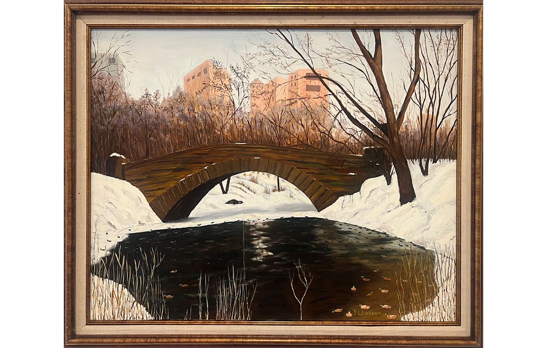  Winter in Central Park, NYC, 1996 Oil on canvas. 28 1/4 x 34 1/4 inches 