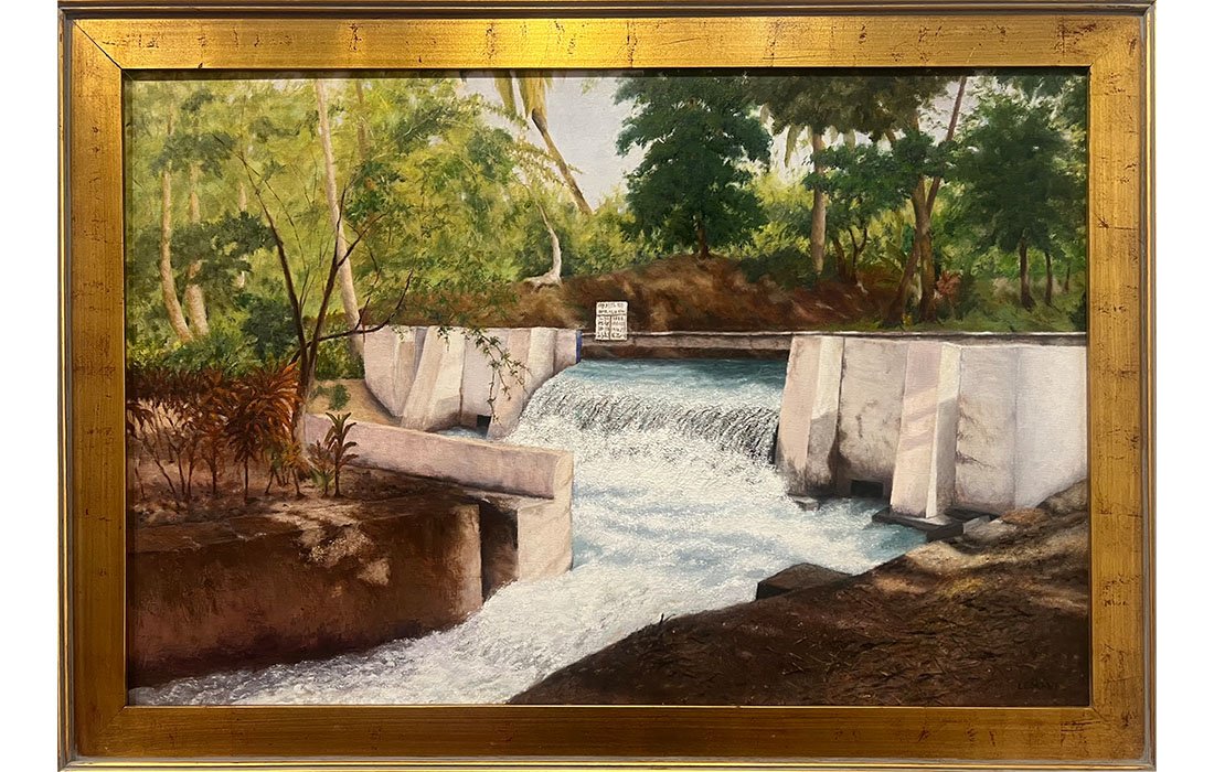  Canal d'Avezac, Camp - Perrin, Haiti, 2015 Oil on canvas. 29 1/2 x 41 1/2 inches 