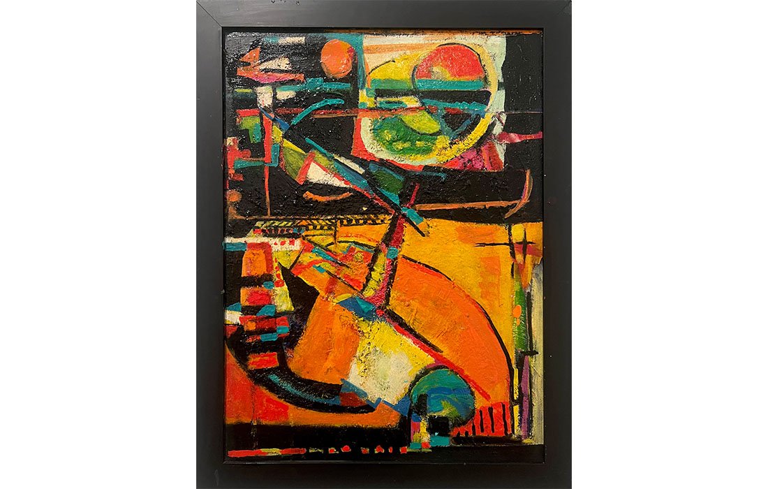  The Artist, ND Acrylic on plexiglass. 26 1/2 x 20 1/2 inches 