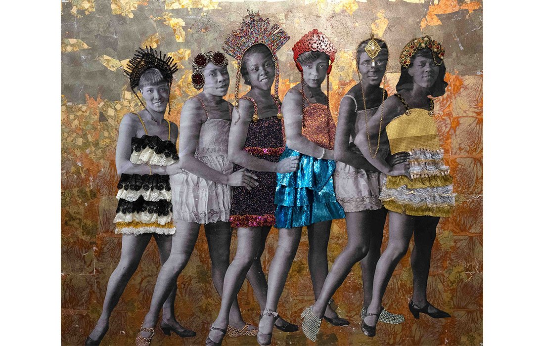  Danielle Scott Les Danseurs, 2022 Mixed Media assemblage. 48 x 60 inches 