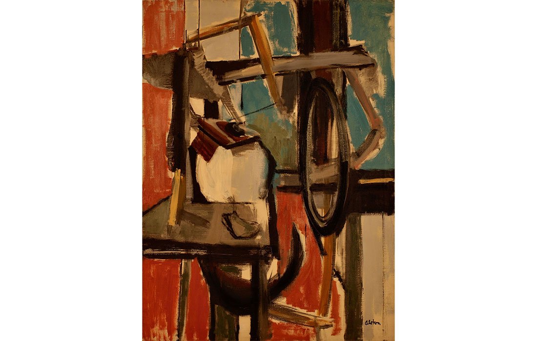  Charles Alston Barn Still Life, ND Oil on canvas 48" x 35 3/4" 