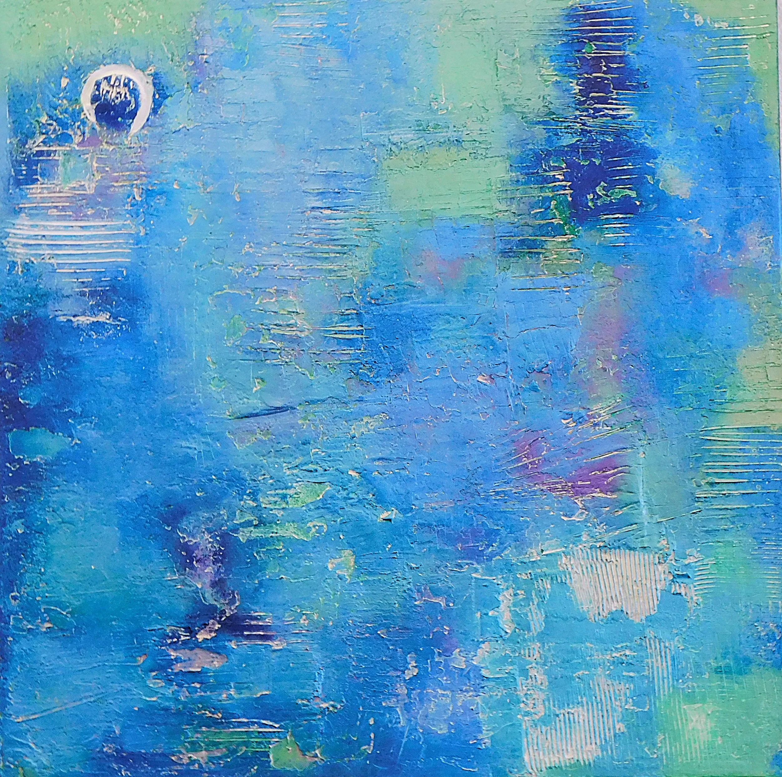  Empath, 2025 Mixed Media on a gallery wrapped stretched canvas 36” x 36” 