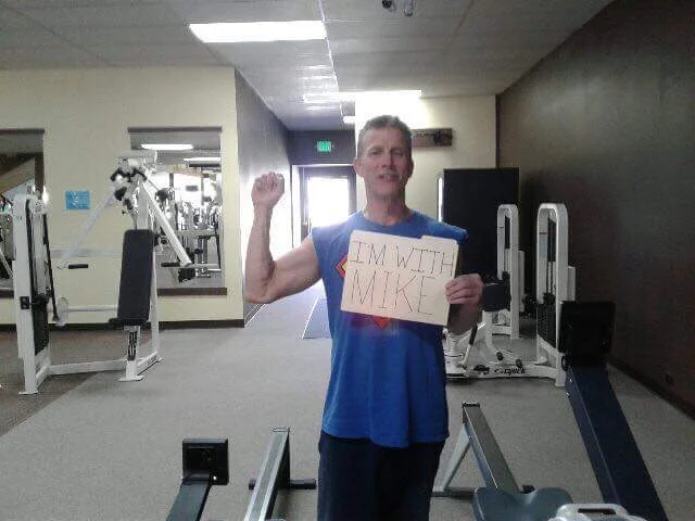 With Michael at the Gym