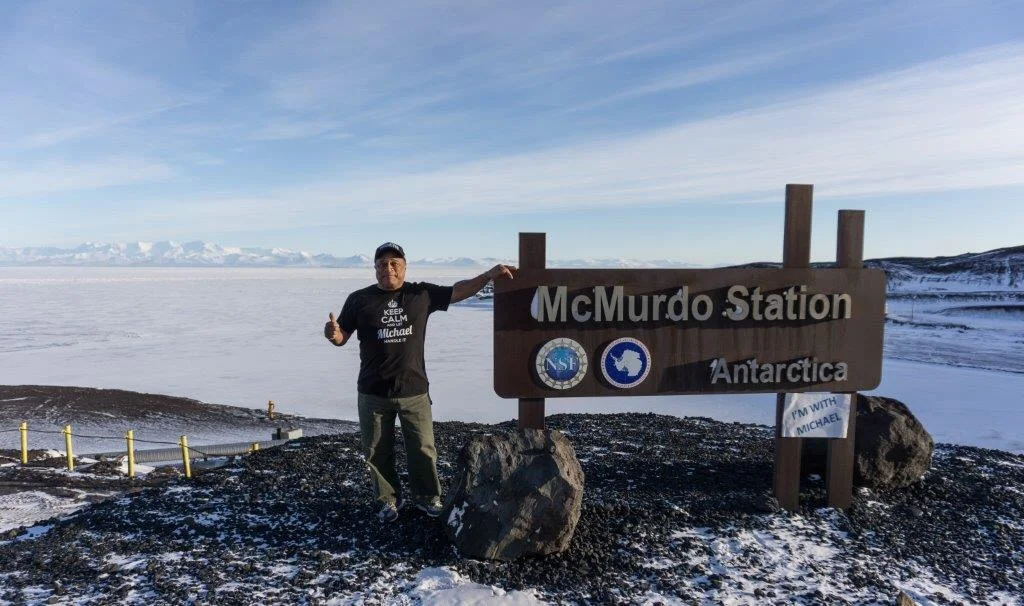 With Michael in All 7 Continents!