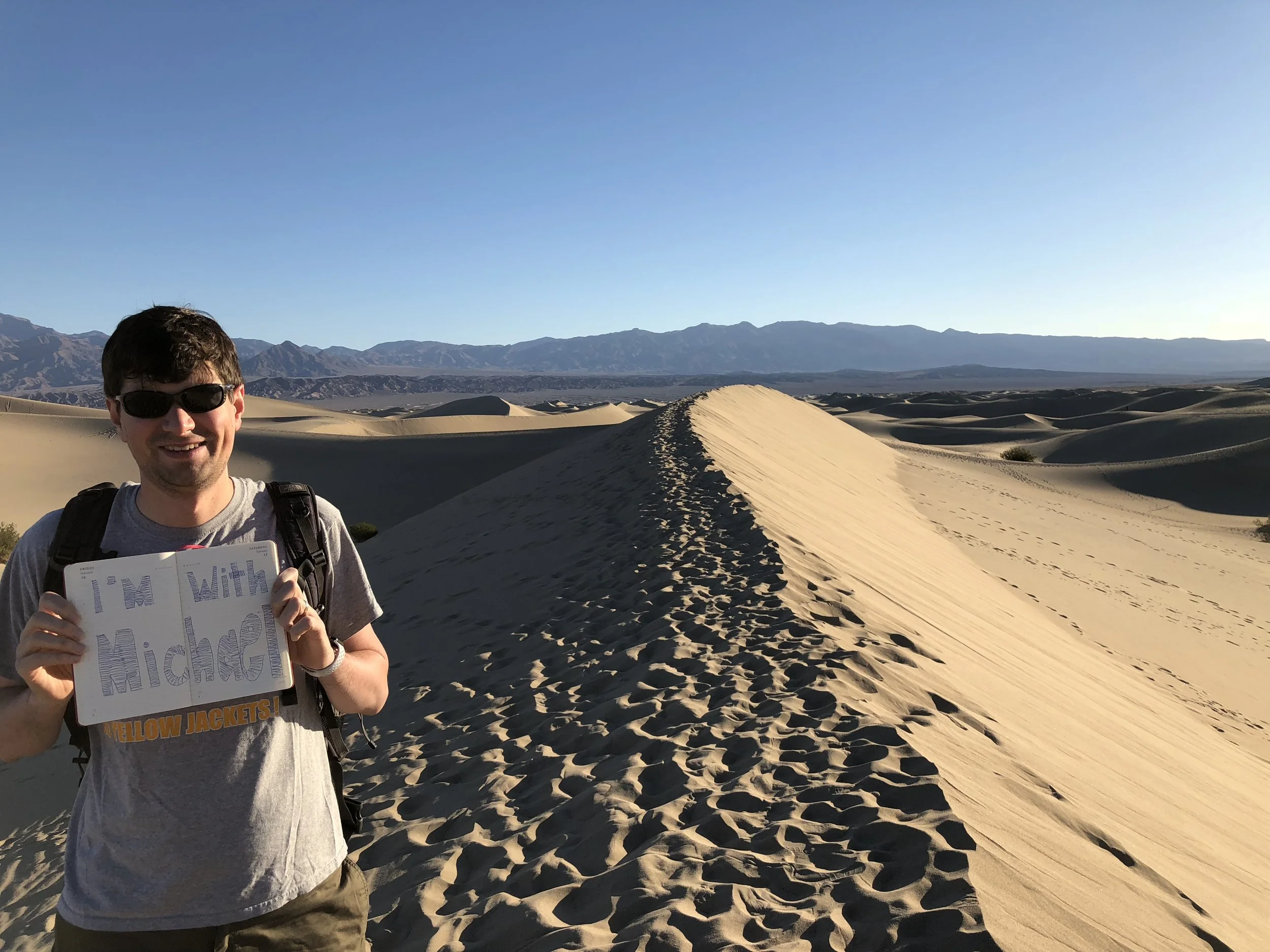 We’re with Michael....in Death Valley National Park! 