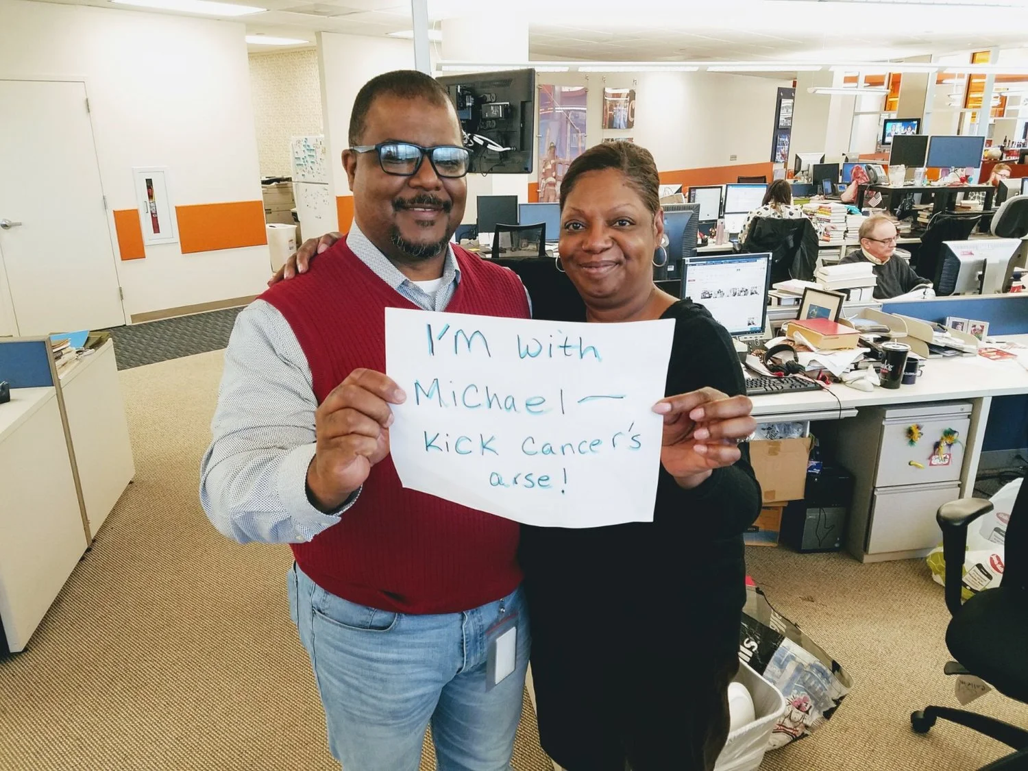 AJC Stands with Michael (by the dozens!)