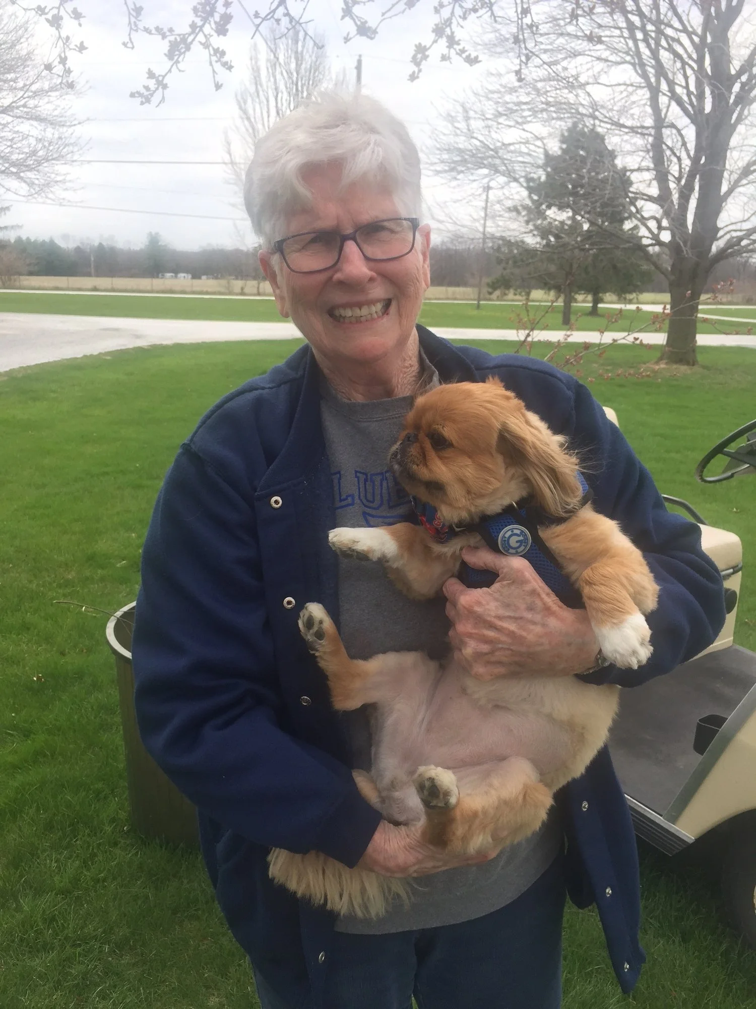 Fancy and Wrigley are with Michael!