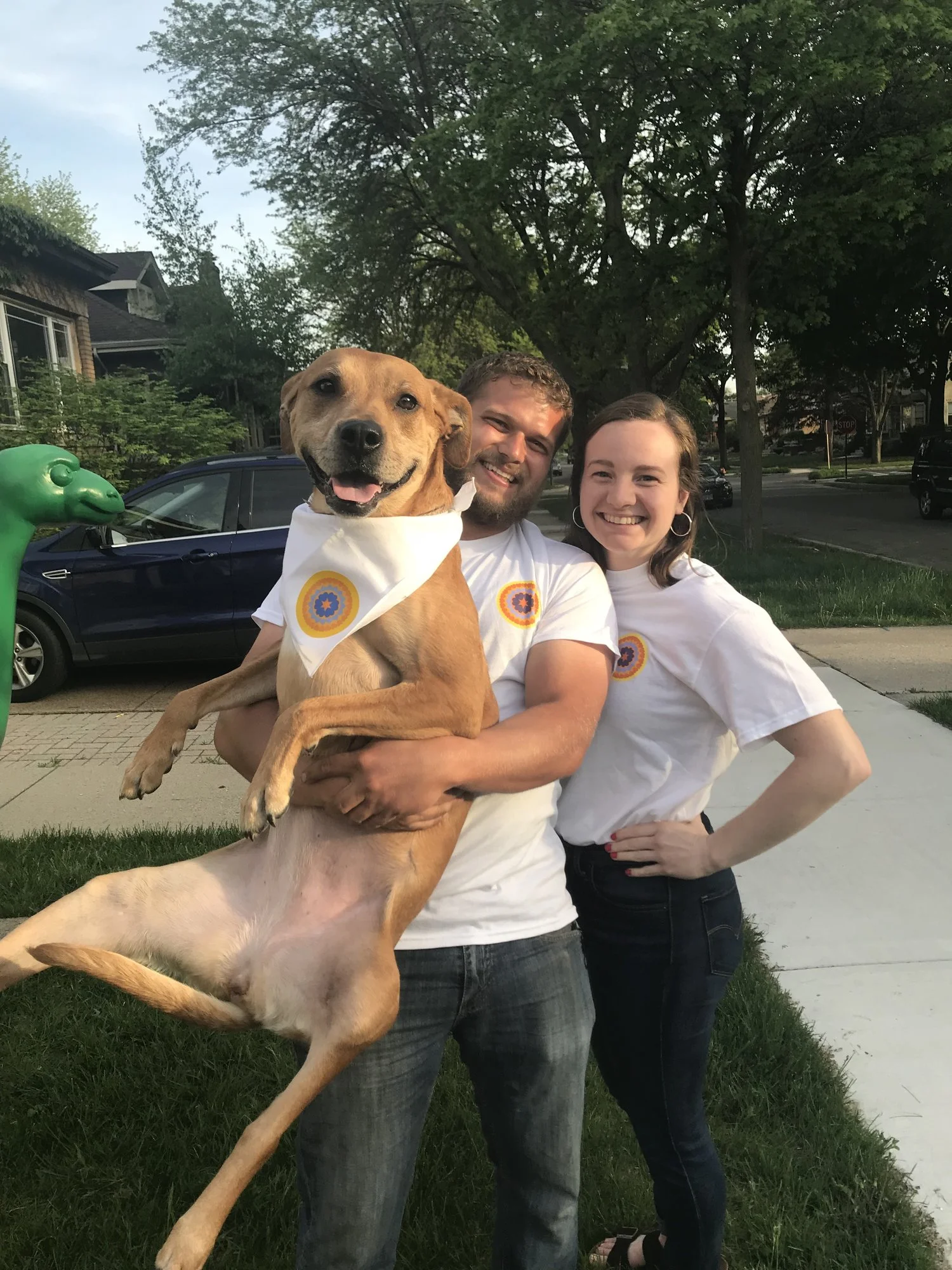 Eileen, Nate and Millie are with Michael!