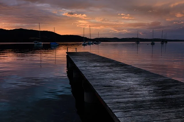 View of pier in tasmania