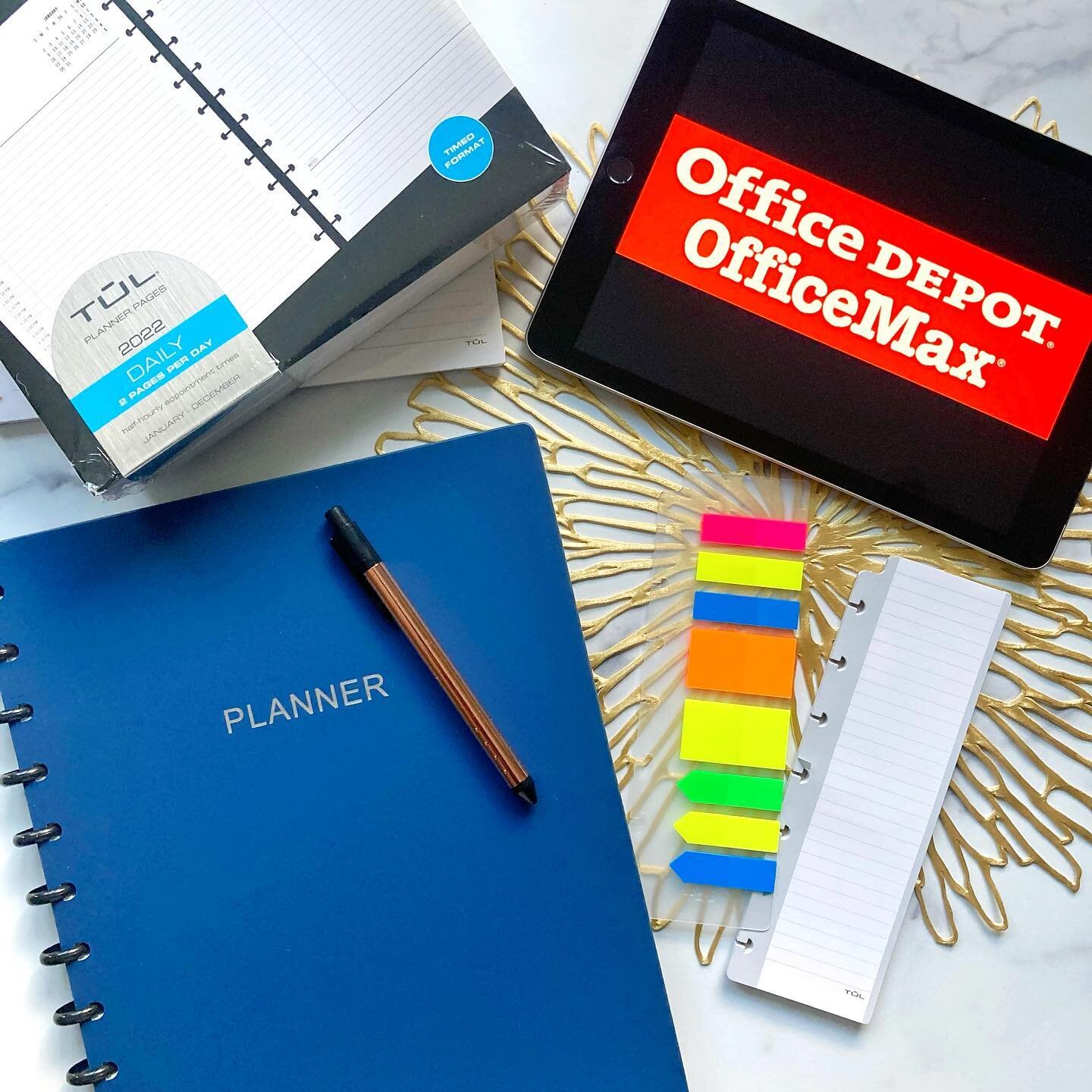 #ad | From planning materials to shipping supplies, @officedepot has everything I need to be more productive and help me get things done! When a new year starts, I enjoy getting a new planner - there&rsquo;s just something about the blank pages that 