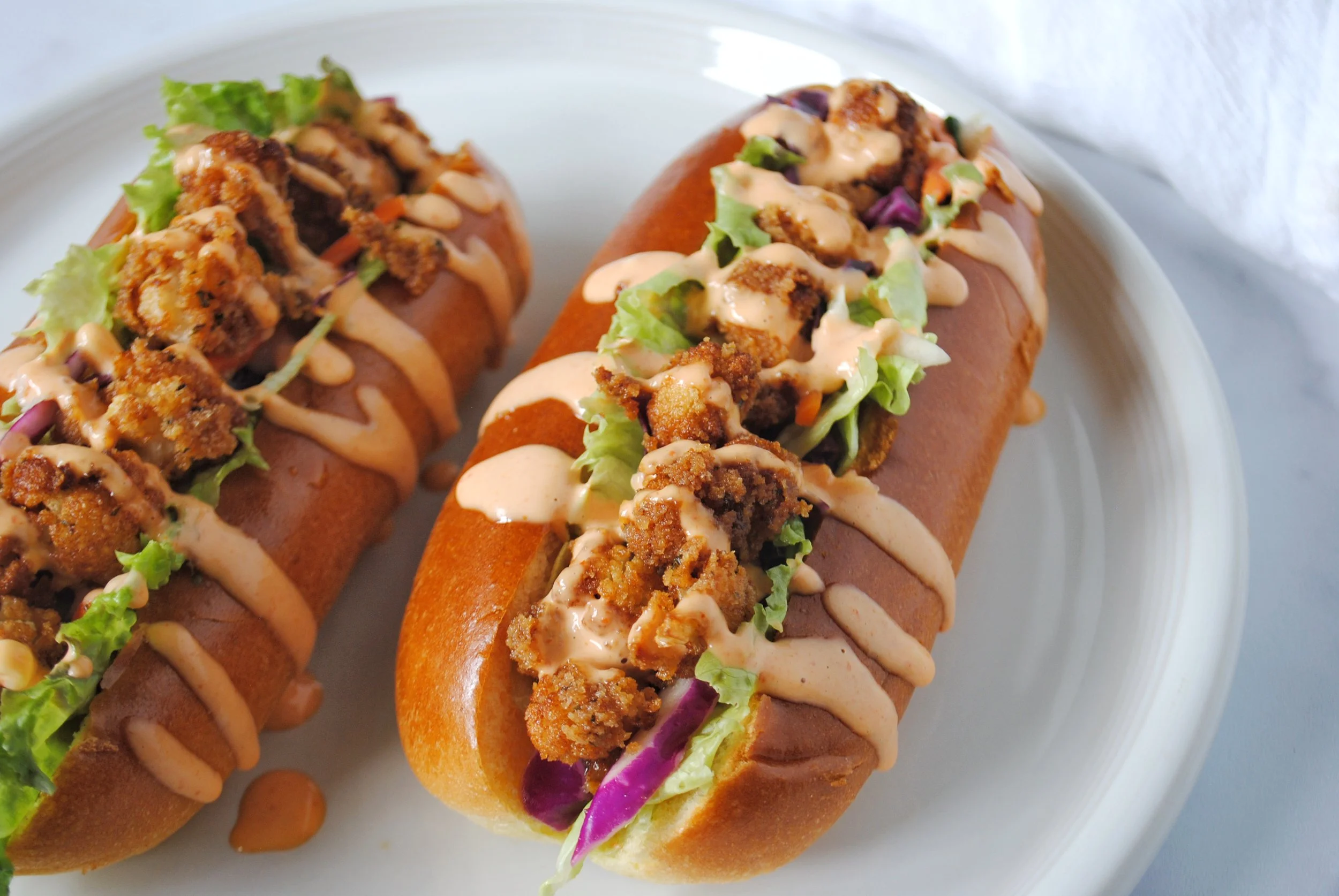 Fried Cauliflower Po Boy