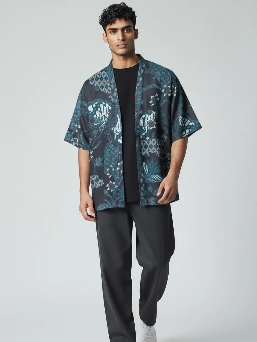 Suva kimono shirt - where modern ease meets timeless craft.
Black and navy, our forever favorite combination.
Available now in limited quantity. Once it&rsquo;s gone, it&rsquo;s gone.
.
.
.
.
.
.
.

#originofhearts 
#originbali 
#originkimono 
#shopn