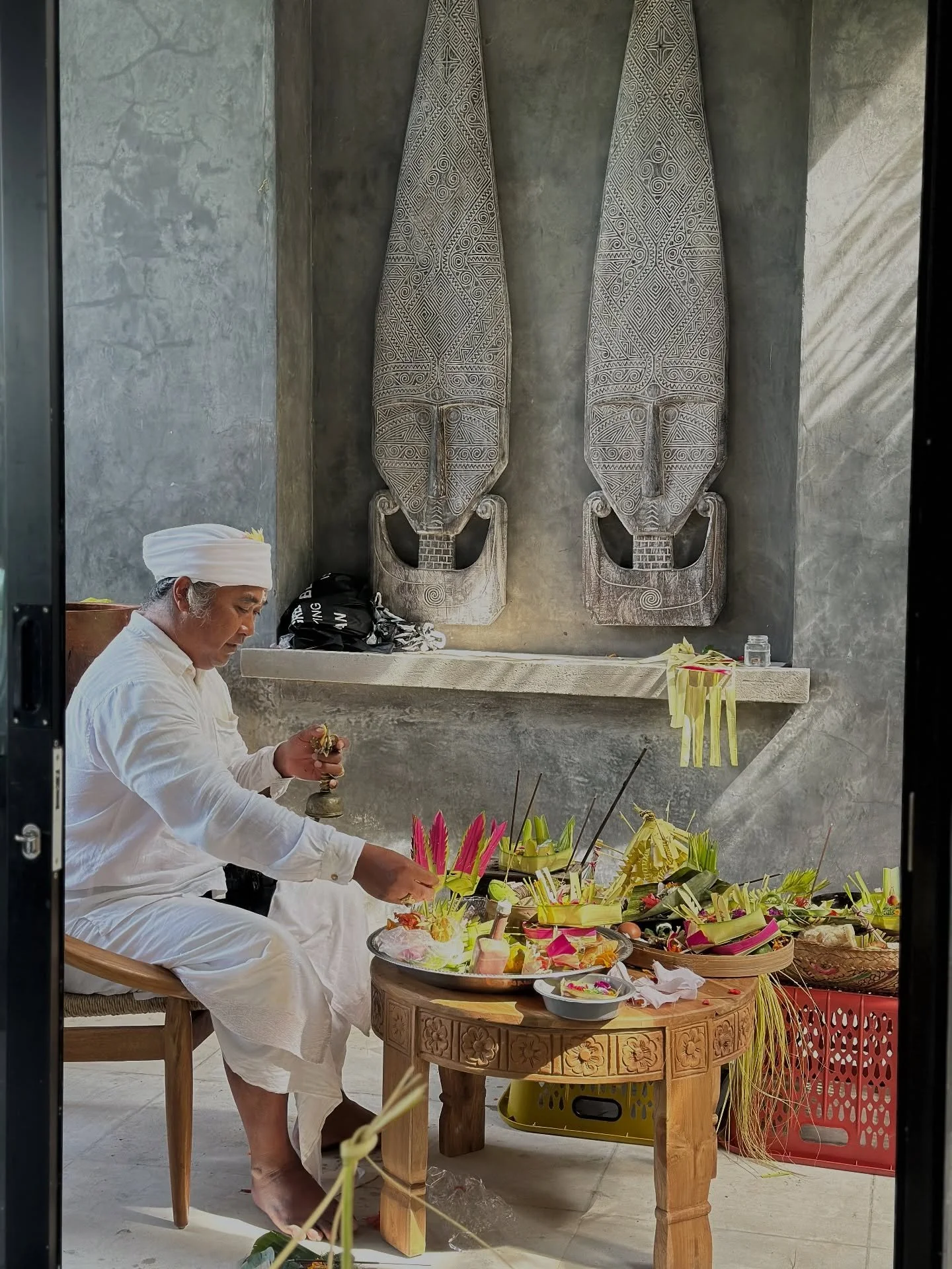 Today was a day of deep gratitude.

After two years of building - with all the beauty, challenges, delays, doubts, and devotion that came with it - we gathered for the official blessing of all five houses. A traditional Balinese ceremony to honor the