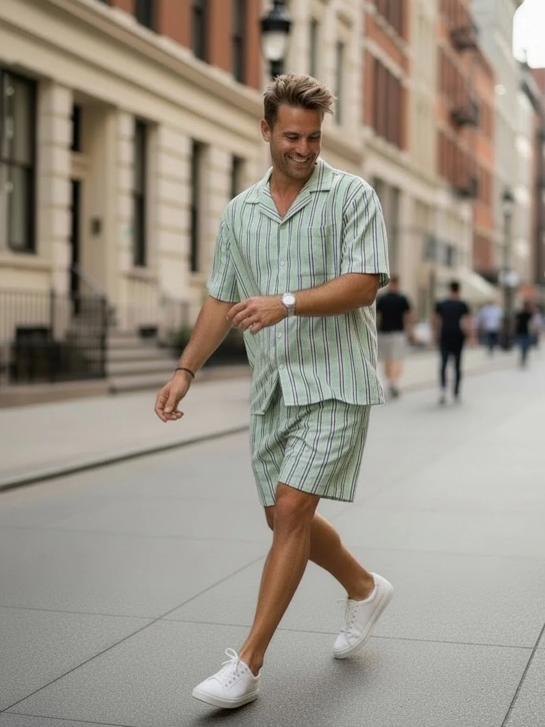 Classic stripes, reimagined with a bold coastal spirit.
Our new hemp &amp; organic cotton capsule collection is designed for sun-drenched days, easy movement, and elevated resort living - where timeless tailoring meets playful energy.

Lightweight, b