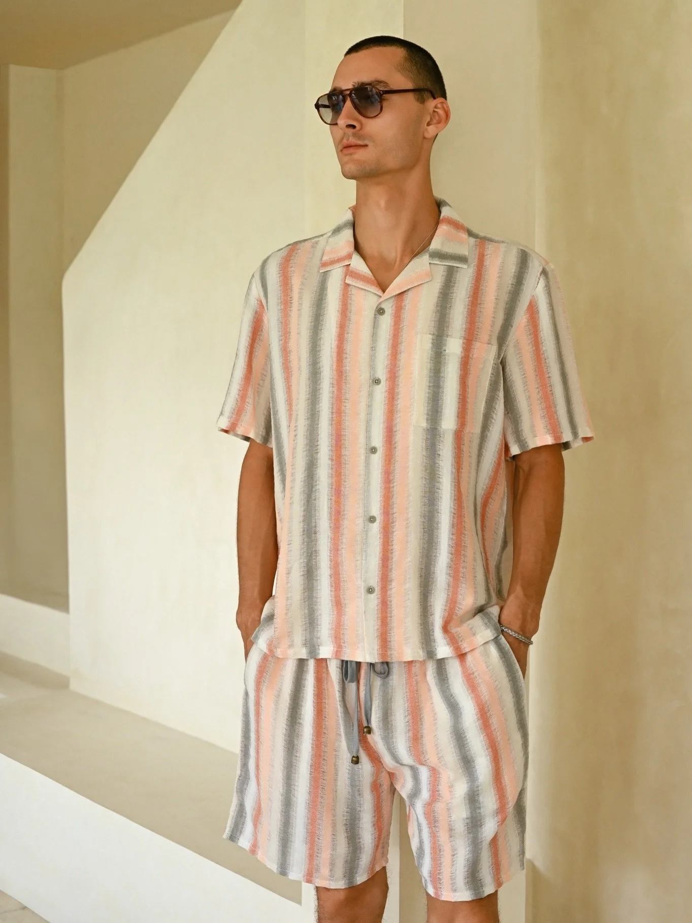Easy summer dressing starts with lightweight cotton, relaxed tailoring, and sunwashed stripes.