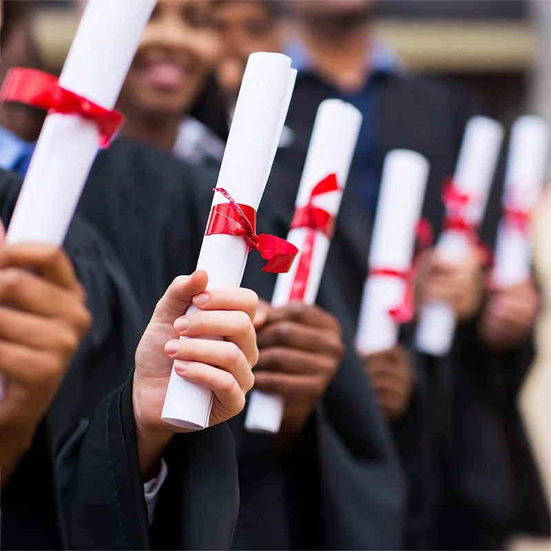 Graduates celebrate their graduation moments before listening to an expert commencement speech