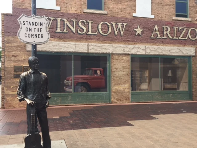 “Standin’ on the Corner” in Winslow, Arizona