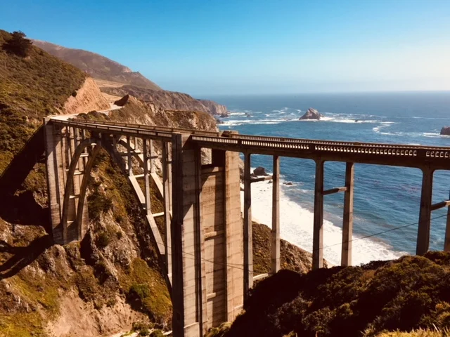 Pebble Beach 17 Mile Drive Bixby Bridge And McWay Falls Big Sur 