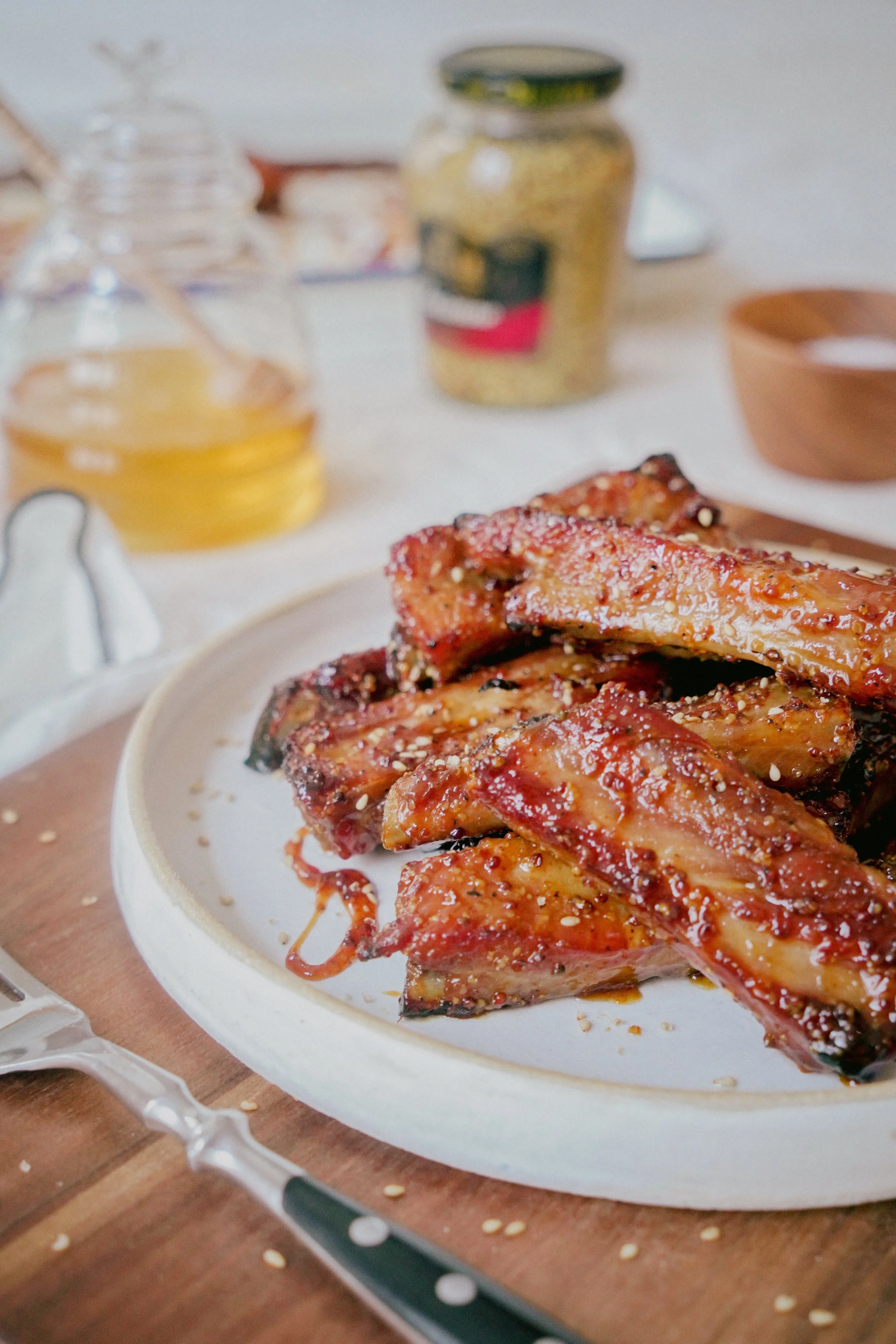 honey mustard ribs from catalunya — dear saturdays