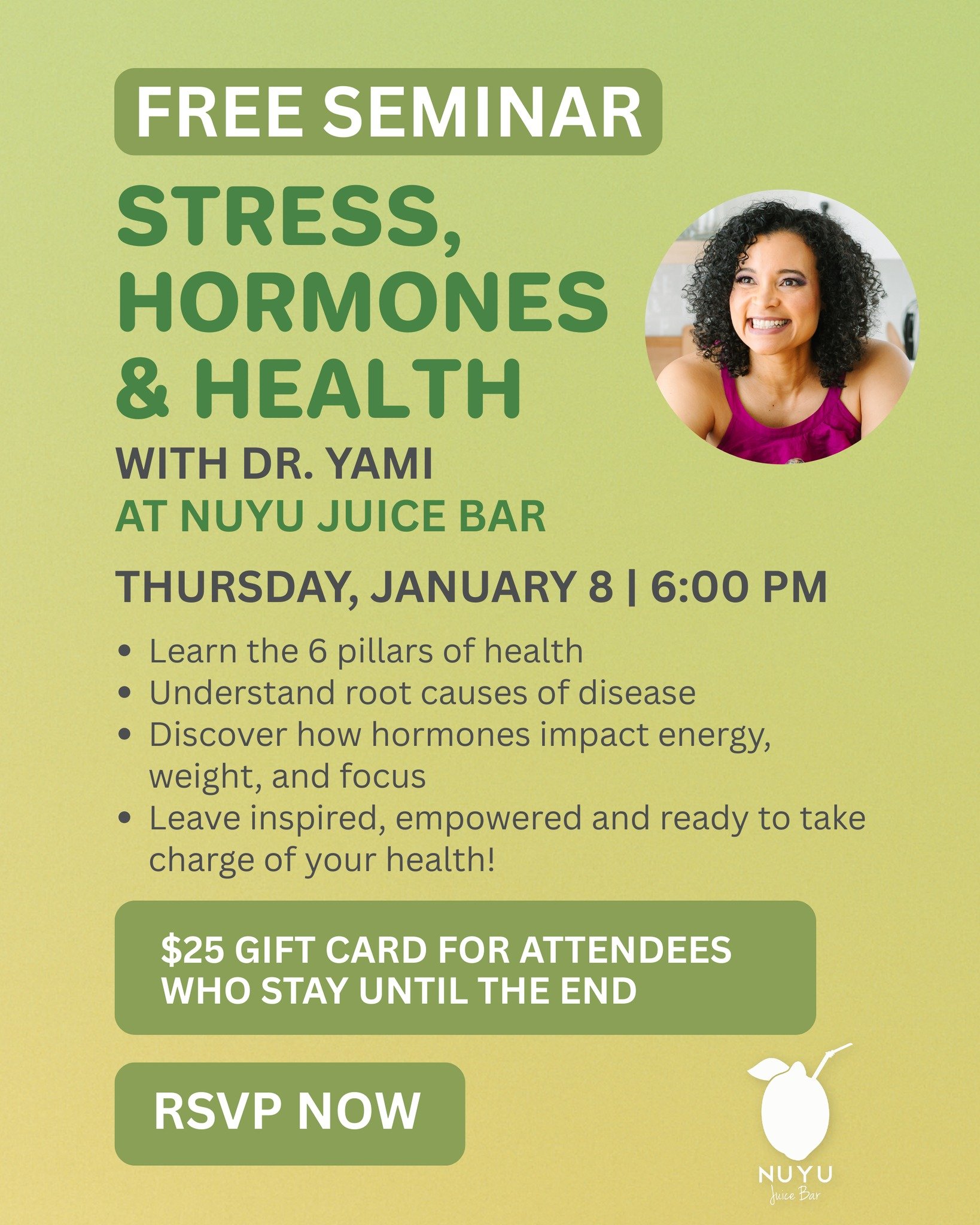 ✨ This 60-minute seminar is for adults who know something in their health needs to change and are ready to explore a deeper, lifestyle-based approach to healing. ✨

This is an experience designed to support clarity, insight, and informed next steps -