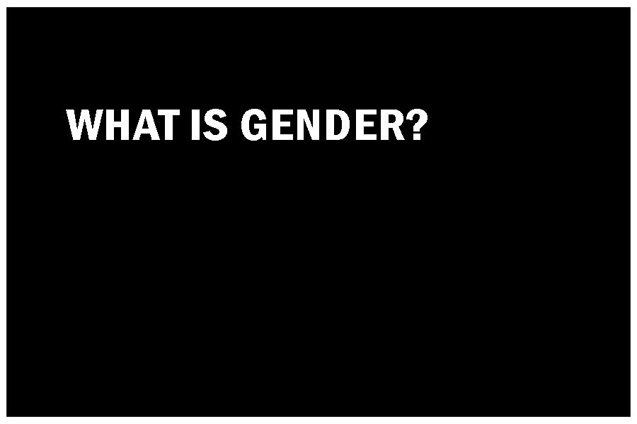 WHAT IS GENDER?