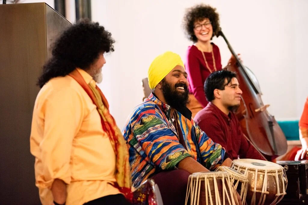 Vedic Vibe ensemble: Deborah Adelin, Govinda Puri, Jagdeep Shergill, Boaz Modman. Picture: Martin Reddy