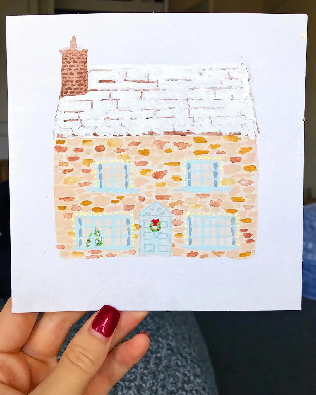 Ngl I&rsquo;m pretty damn excited about this one
&bull;
#xmas #christmas #holidays #maker #xmascard #christmascard #cottage #englishcottage #house #craft #crafts #greetingcard #diy #watercolour #watercolor #painting #illustration