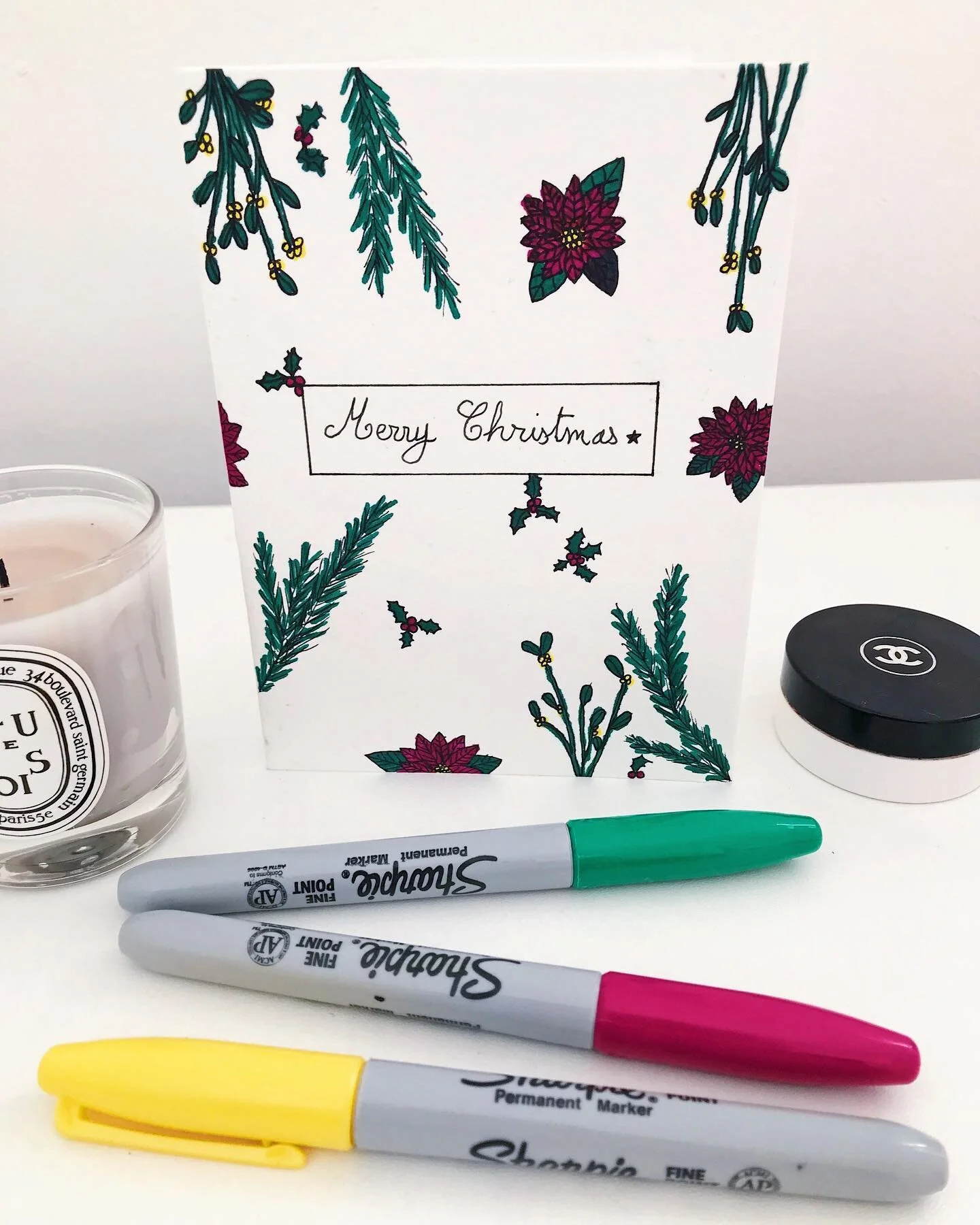 And so it begins 🎄
&bull;
&bull;
&bull;
&bull;
&bull;
&bull;
#christmas #christmascard #xmas #xmascard #crafts #plants #sharpies #flowers #houses #pendrawing #wishcard #card #diy #instart #art #drawing #sketching #sketch #doodles #doodling #create #